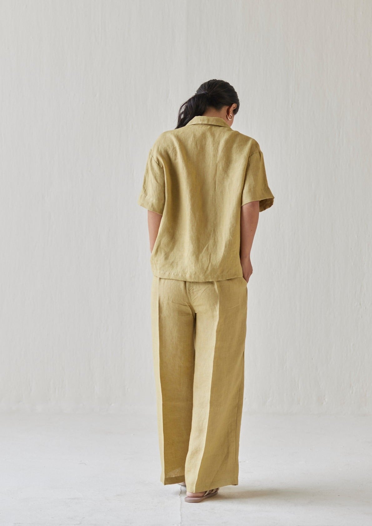 Oasis Linen Ochre Pants