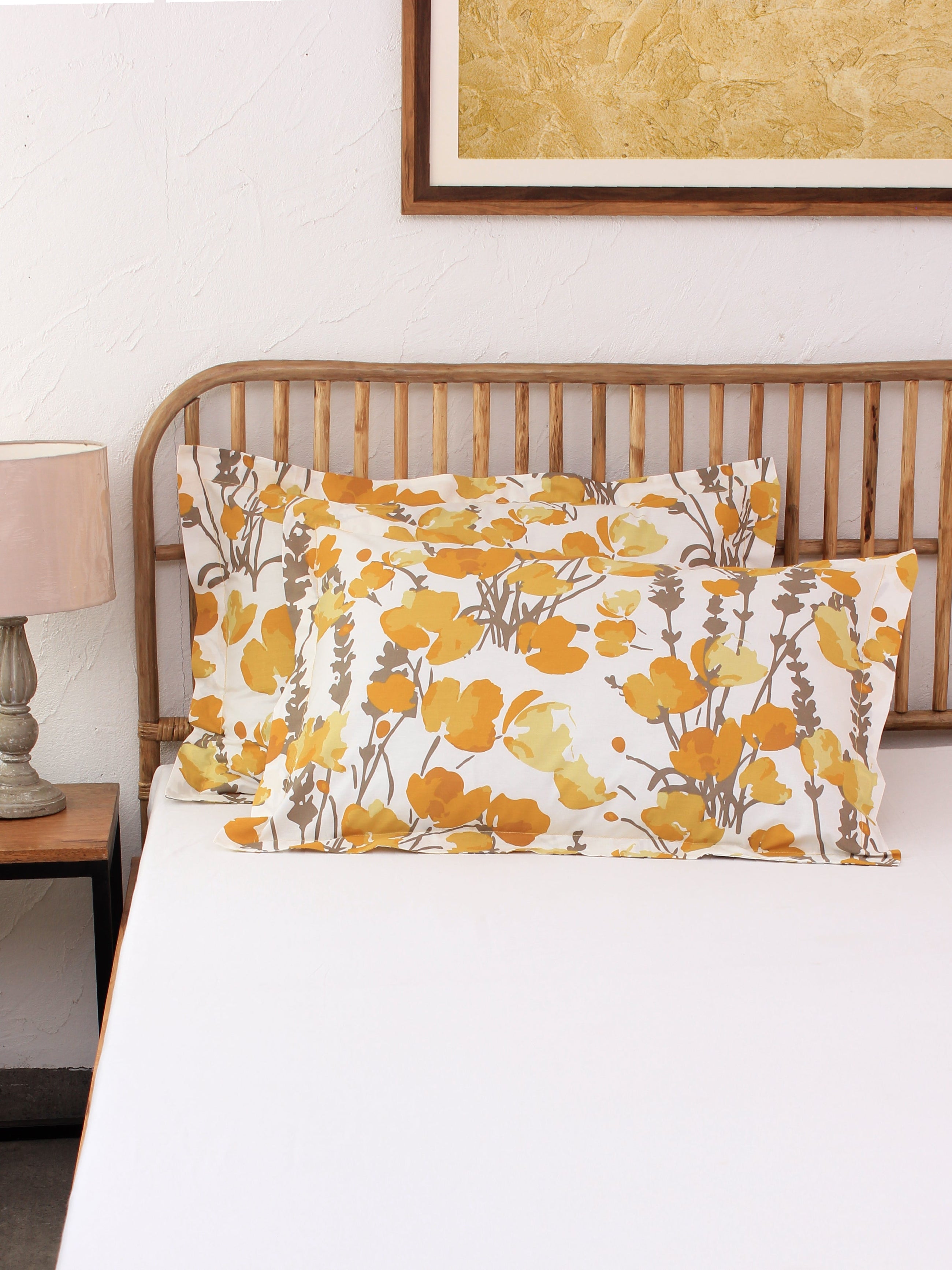 Himalayan Poppies Pillow Cover (Yellow)