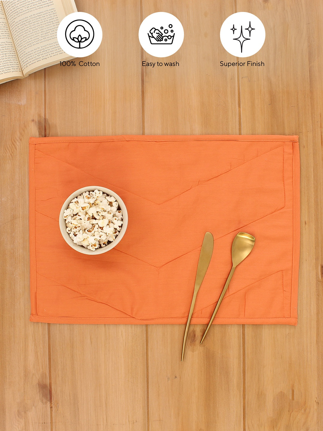 Cotton Table Placemat - Karanji with quilted
