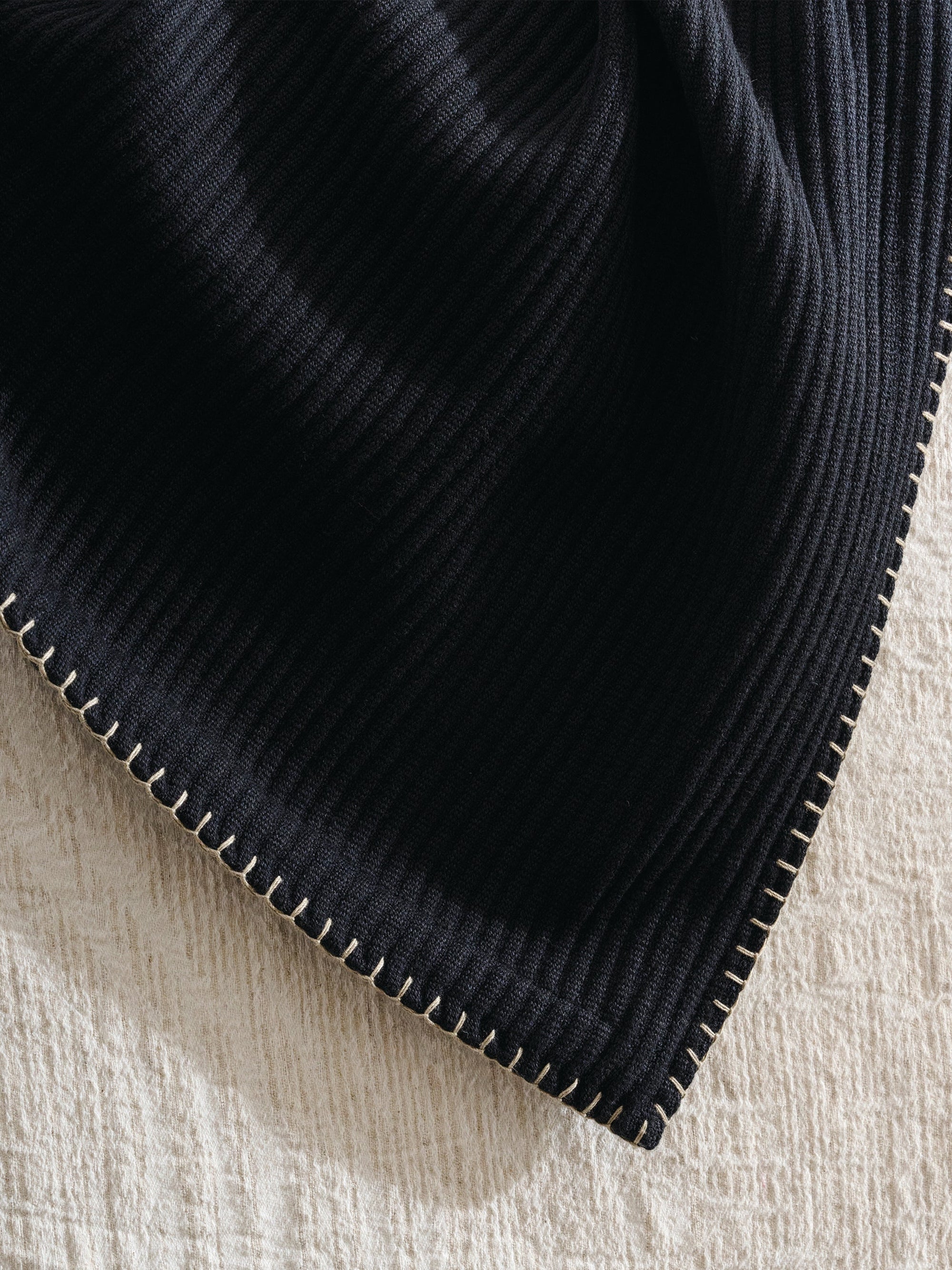 Pepper Whip Cotton Bamboo Cord Rib Throw