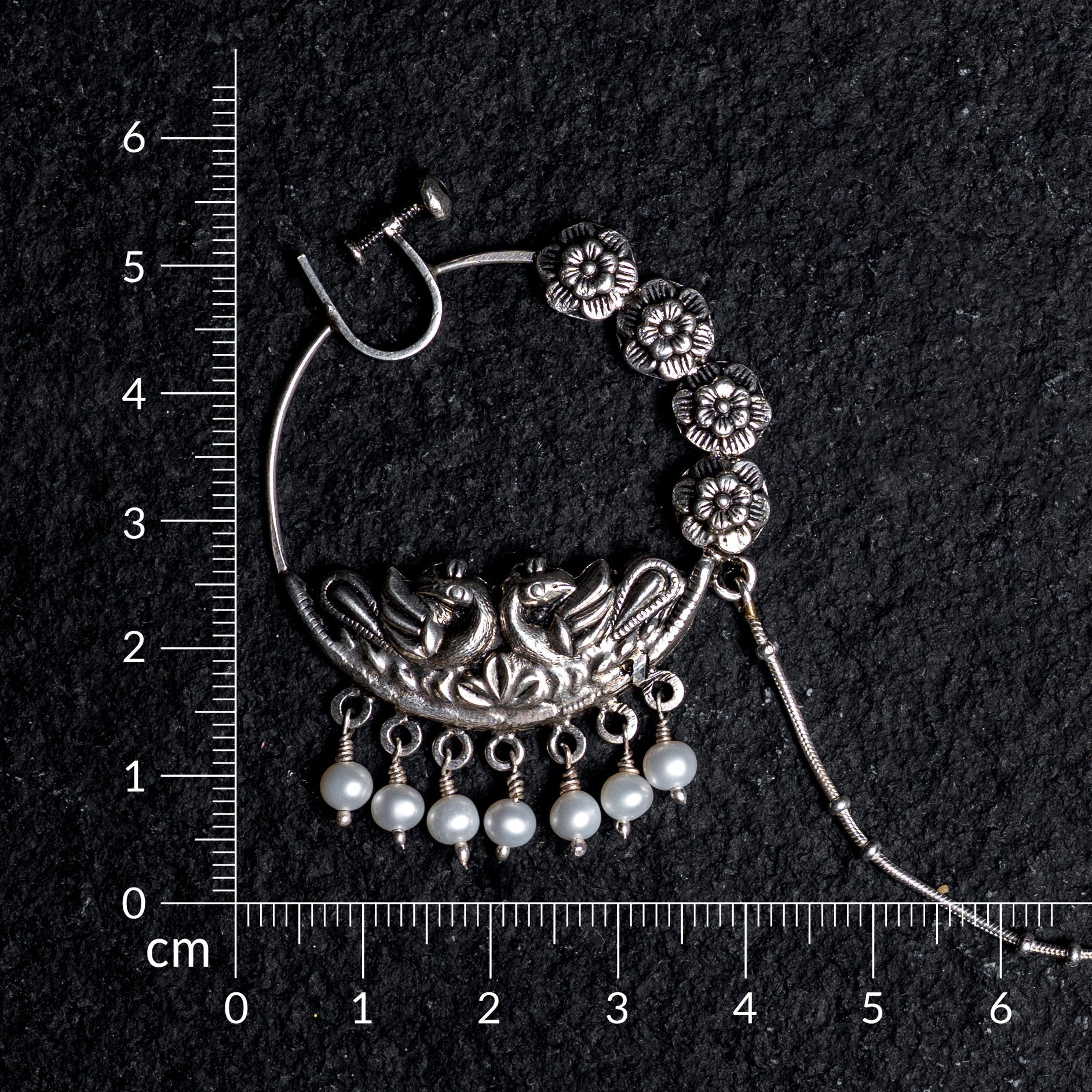 Morni Pearl  Silver  Nath