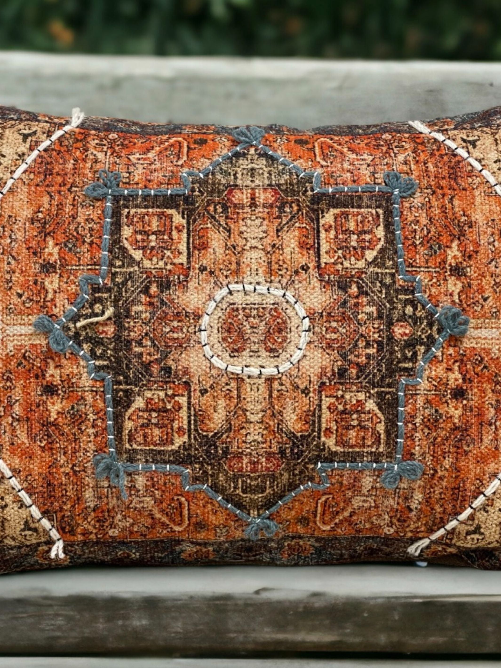 Roest Embroidered Pillow Cover