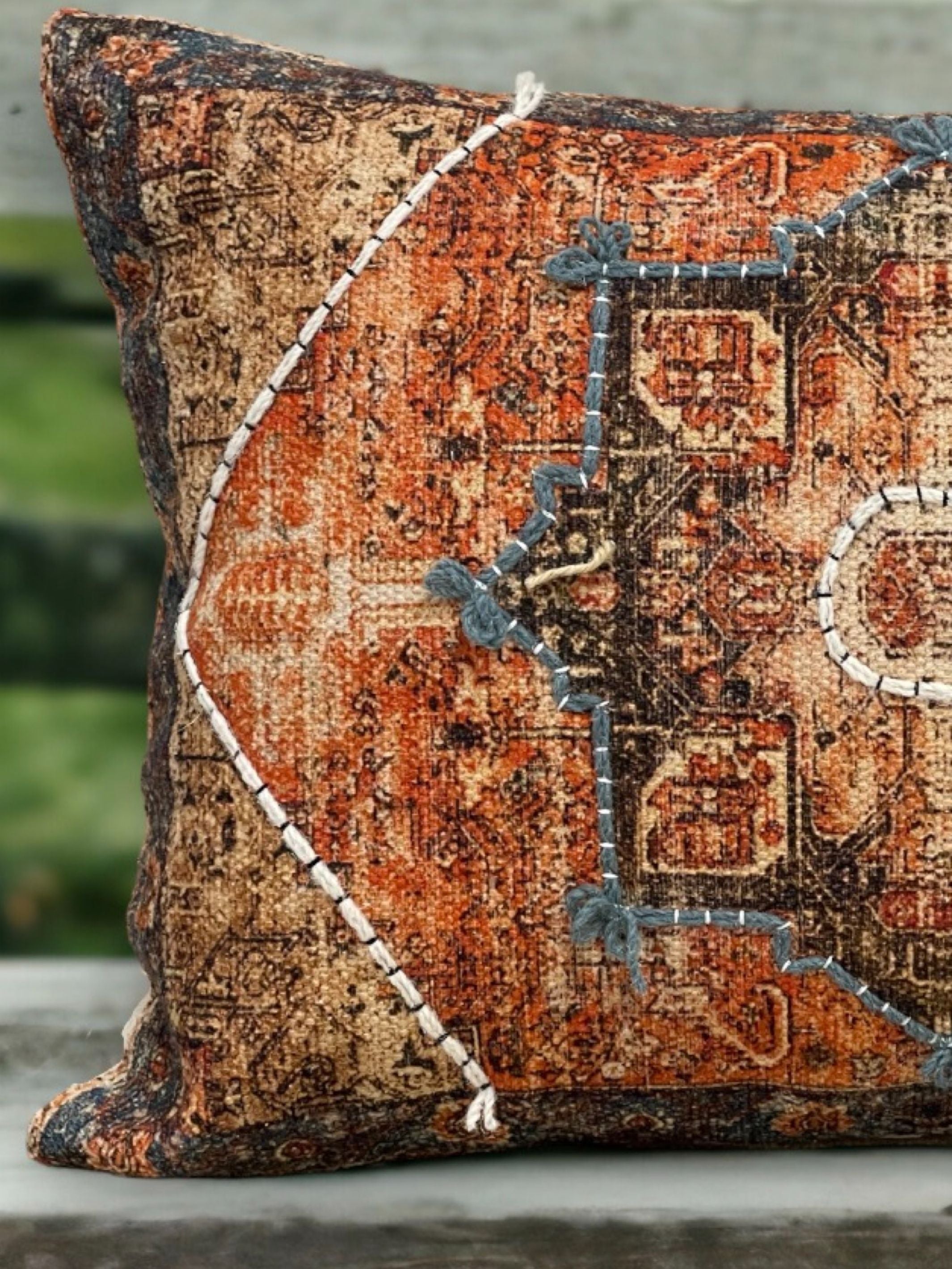 Roest Embroidered Pillow Cover