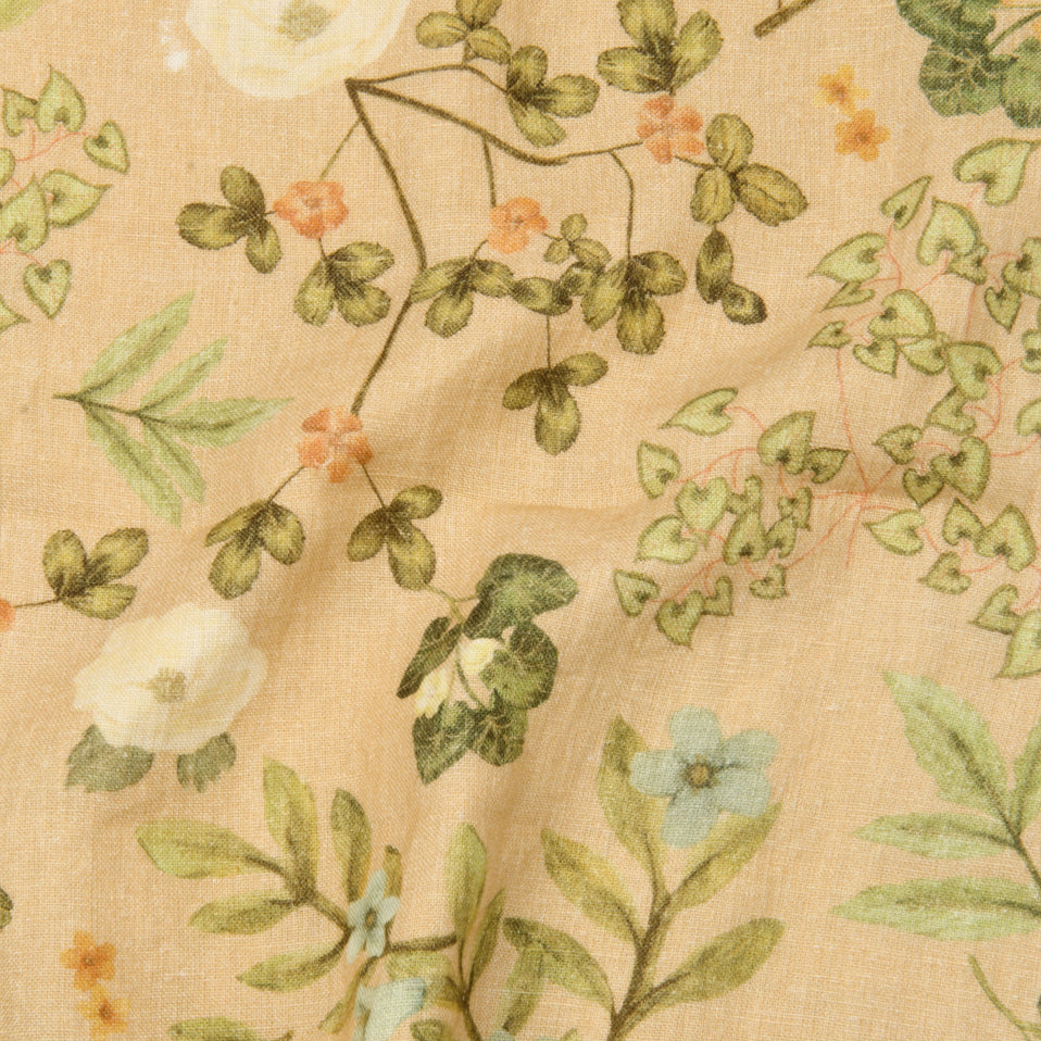 Valley Peach Linen Table Runner