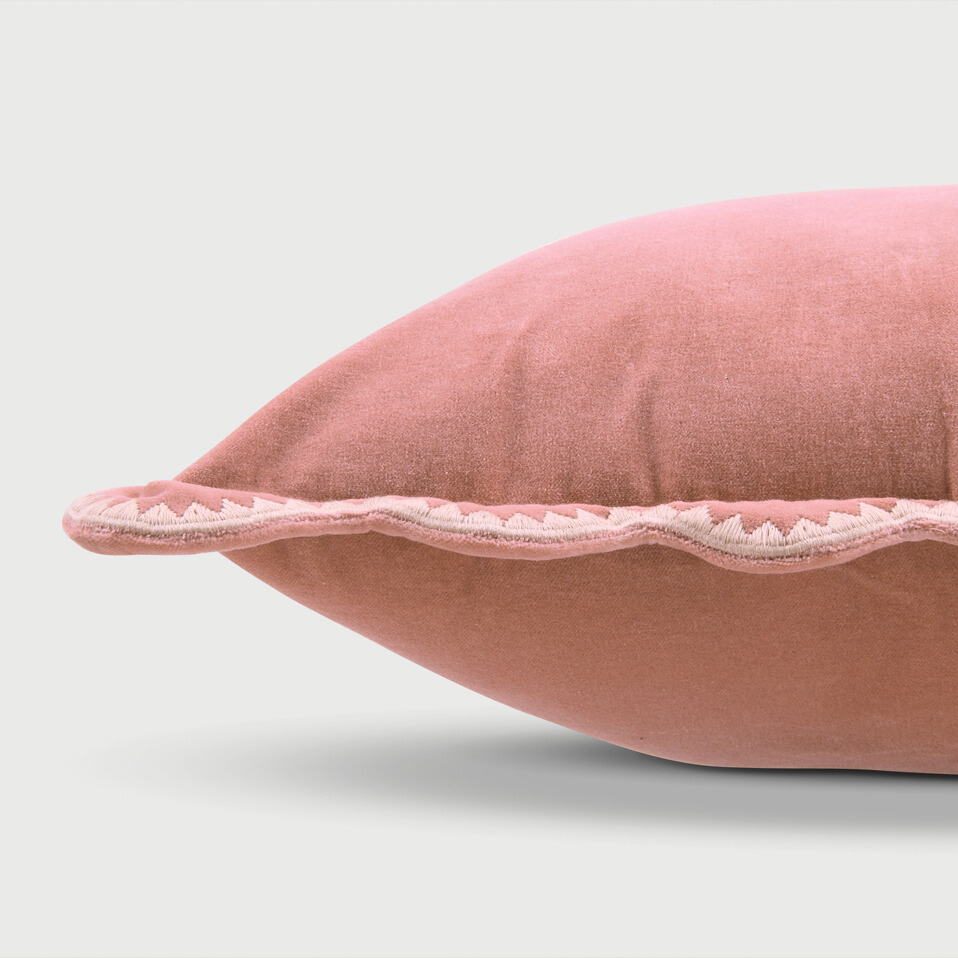 Mirage Scallop Rose Cushion Cover