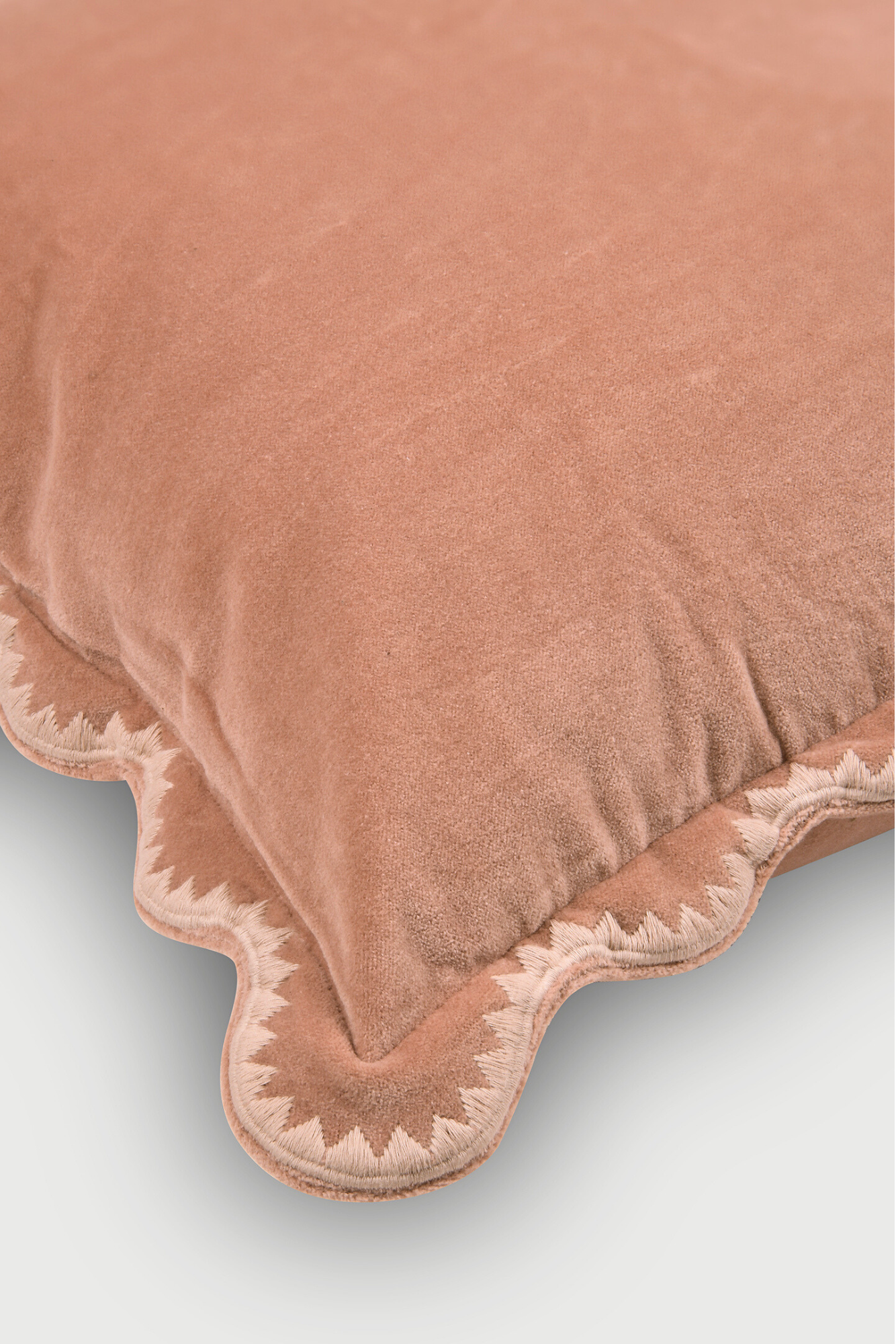 Mirage Scallop Apricot Cushion Cover
