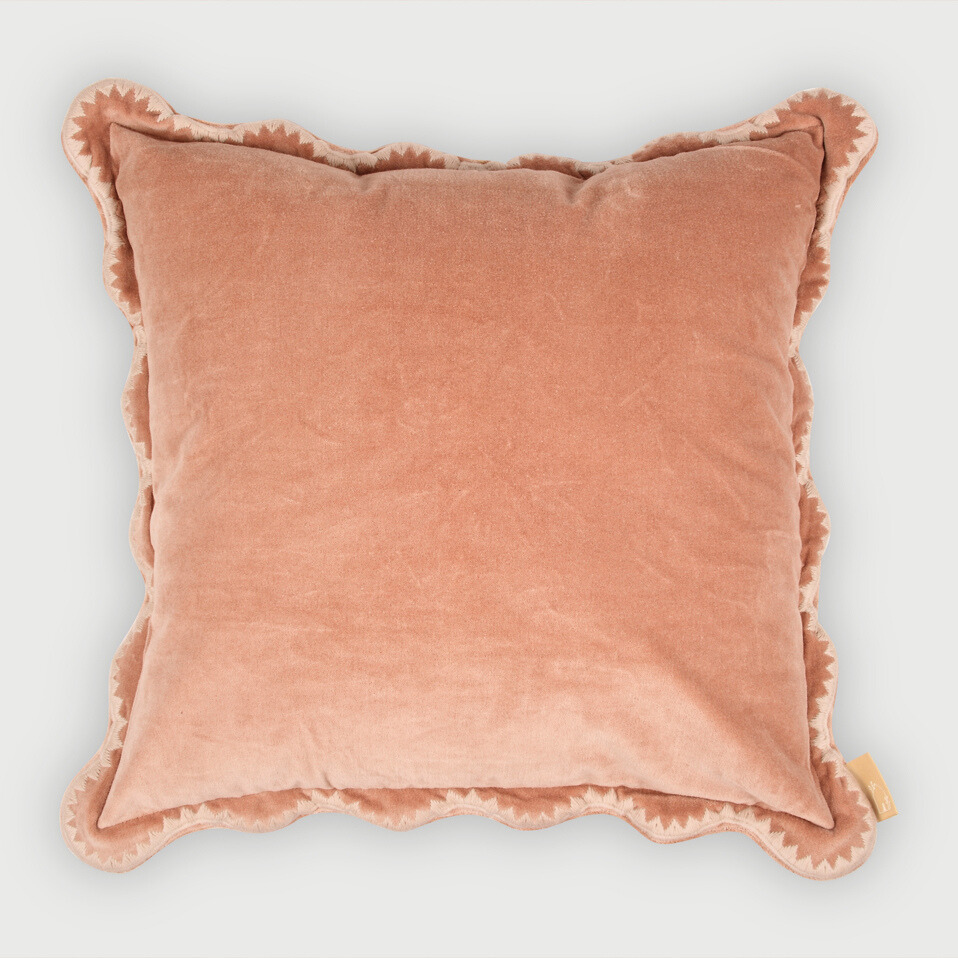 Mirage Scallop Apricot Cushion Cover