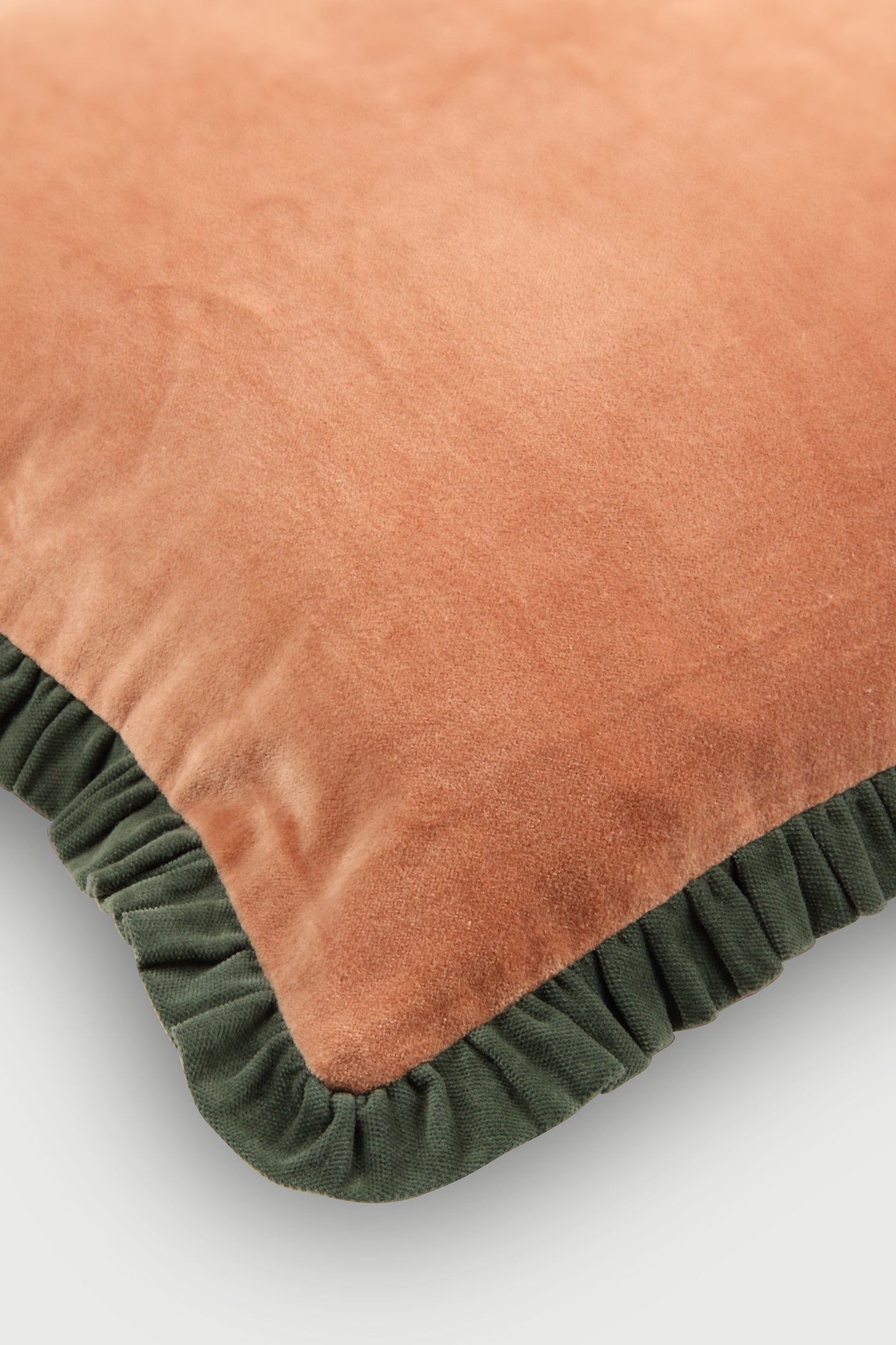 Jasper Ruffle Apricot Cushion Cover