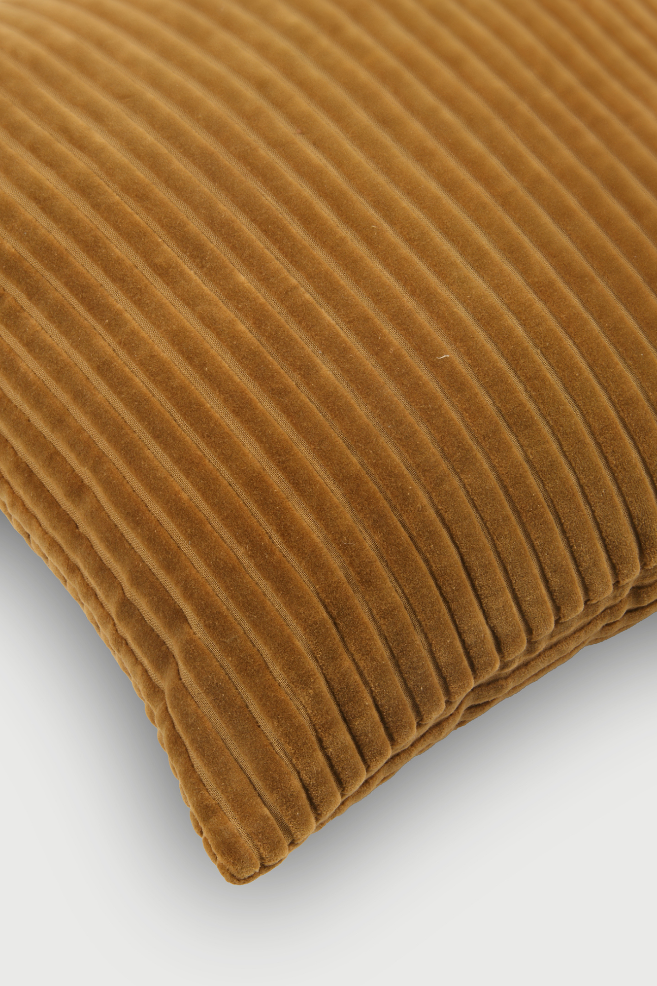 Luna Tan Brown Velvet Oblong Cushion Cover