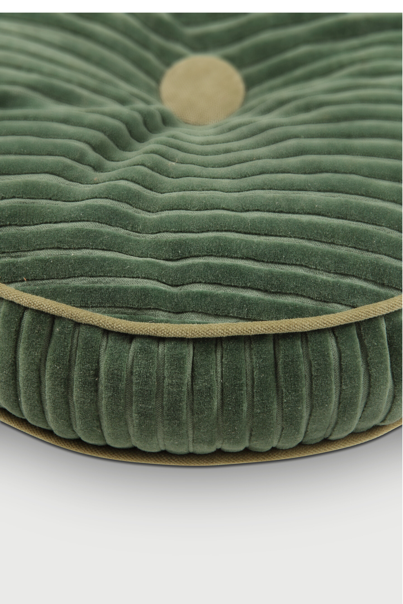Luna Eucalyptus Velvet Round Cushion