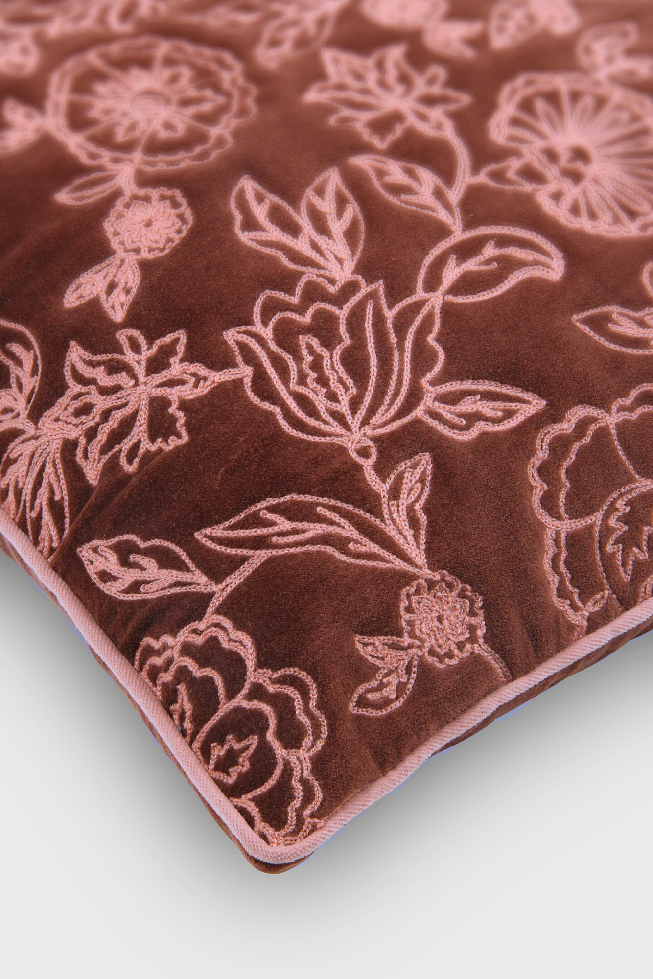 Rosabelle Chintz Berry Lumbar Cushion Cover