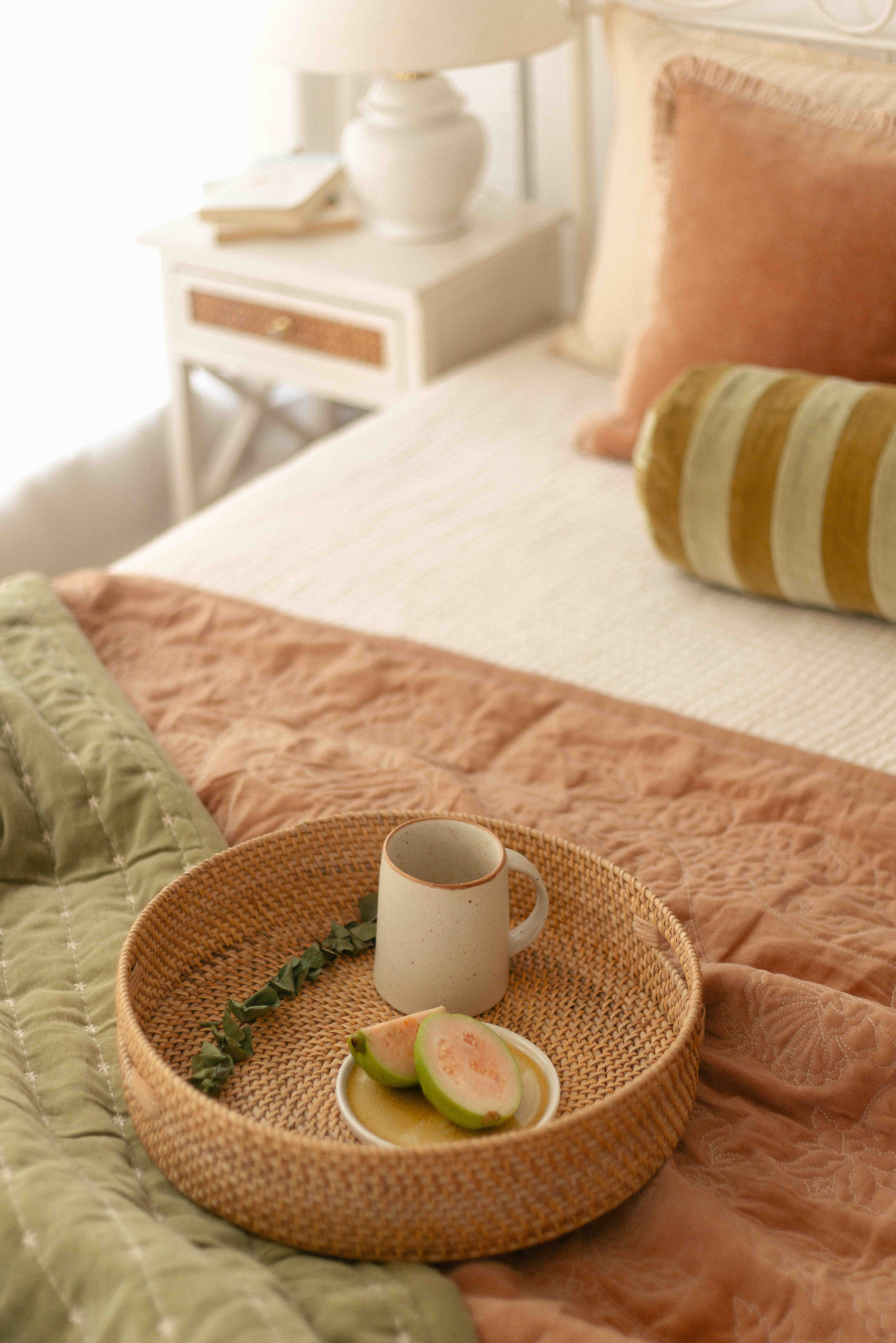 Rosabelle Chintz Spice Velvet Embroidered Quilt