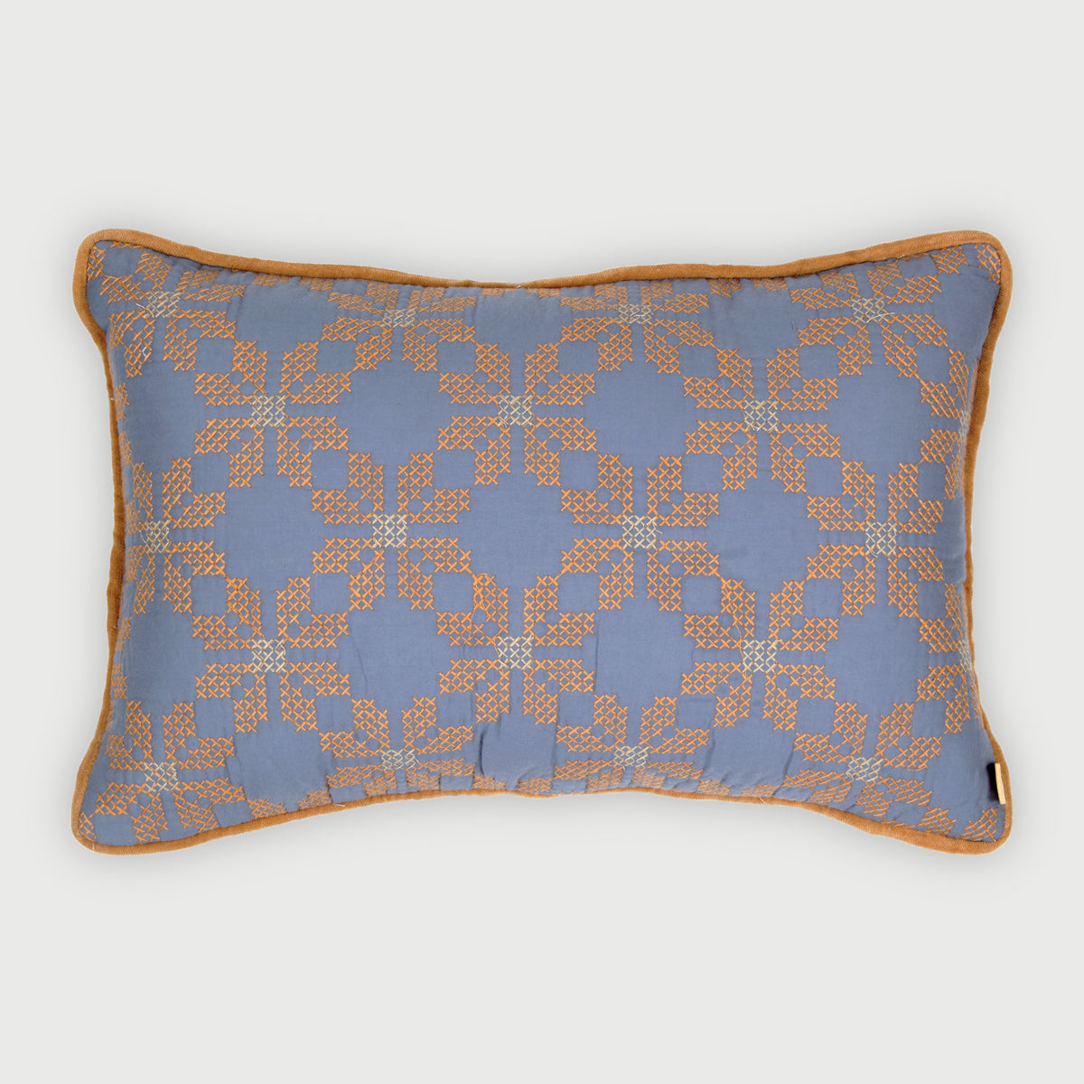 Daisy Azure Oblong Cushion Cover