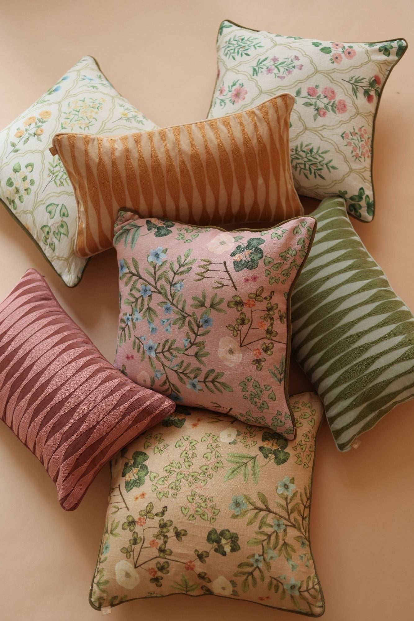 Eden Rose Linen Cushion Cover