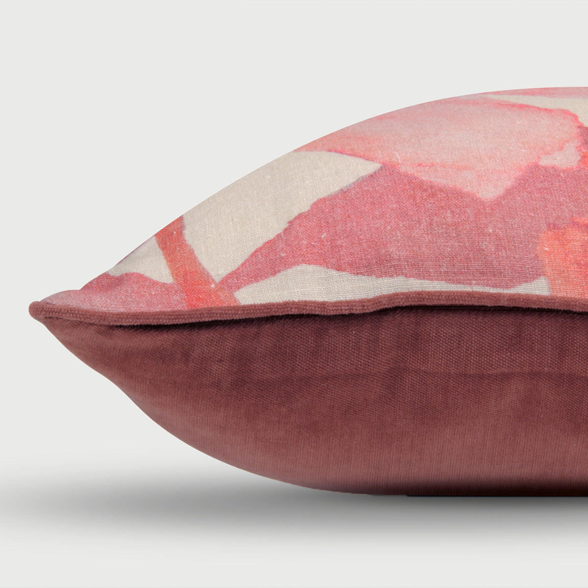 Wildflower Rose Linen Cushion Cover