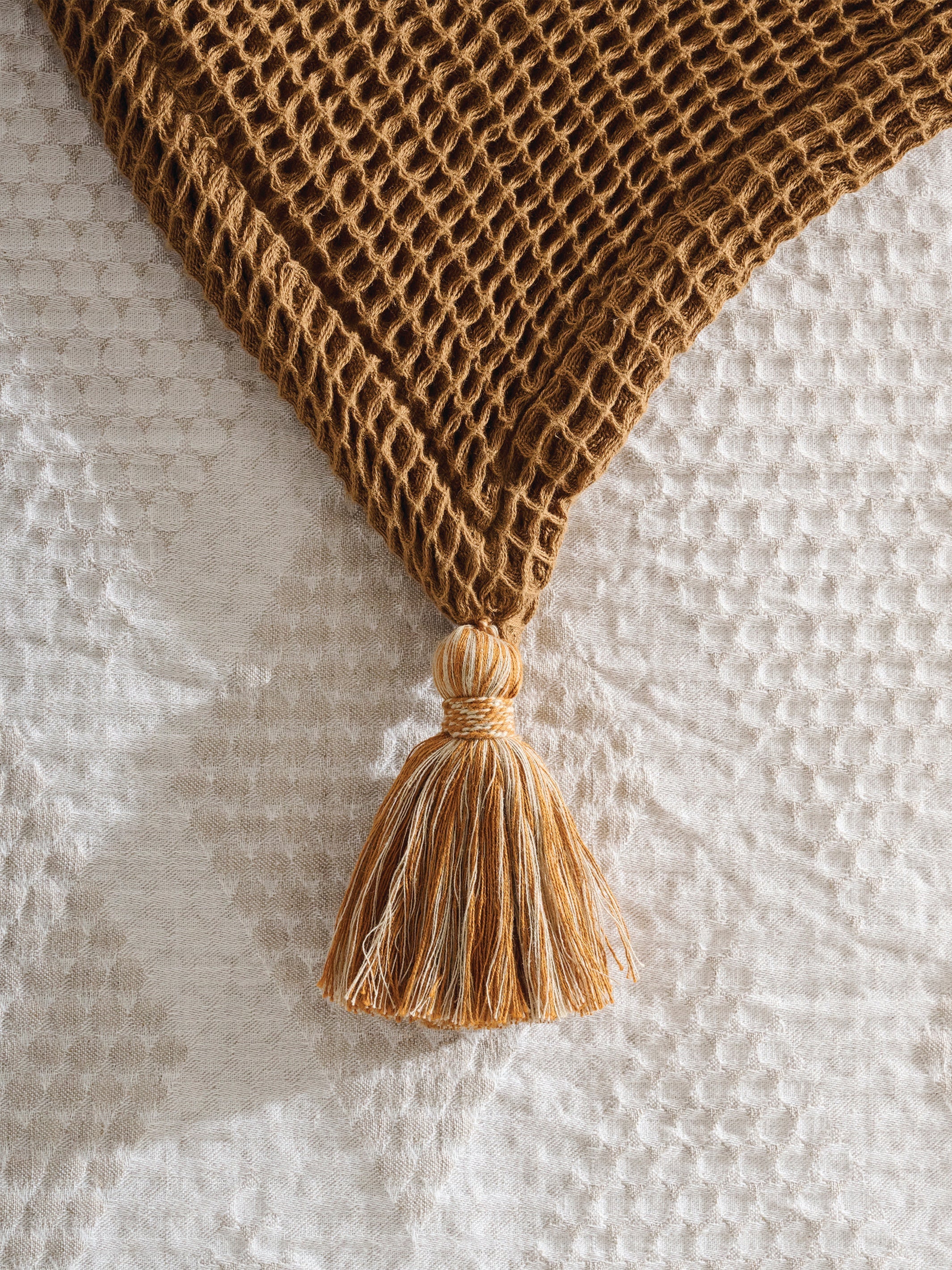 Sea Sponge Cotton Waffle Throw