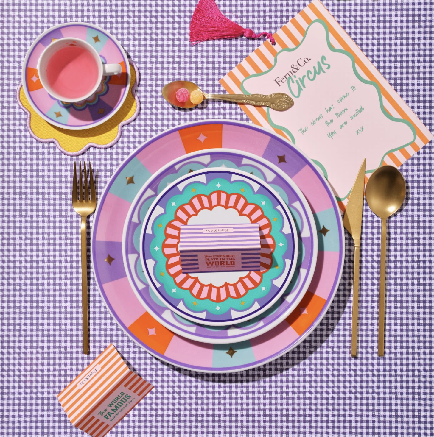 Circus Dessert Plate (Set of 4)