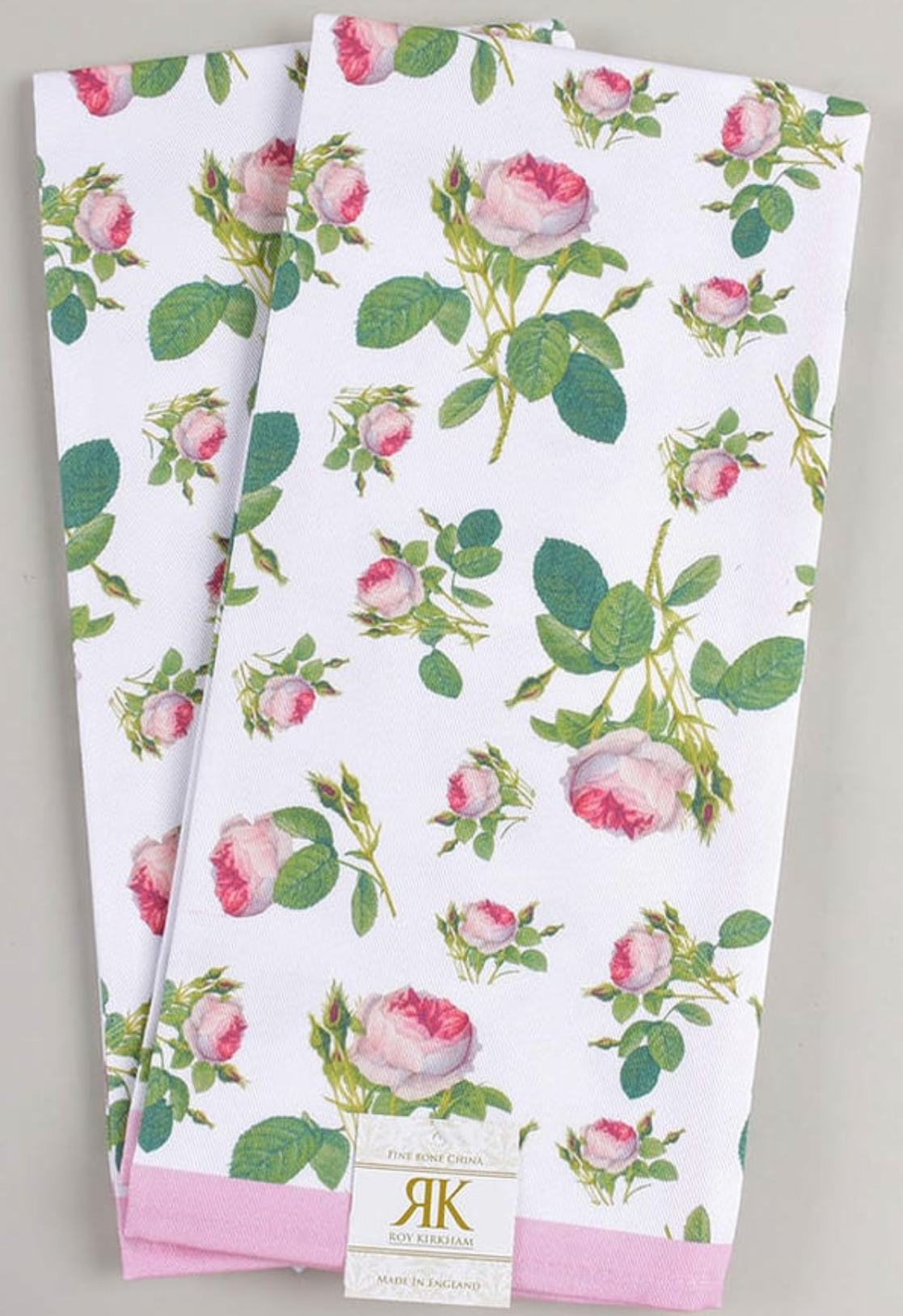 Redoute Rose Tea Towel (Pack of 2)