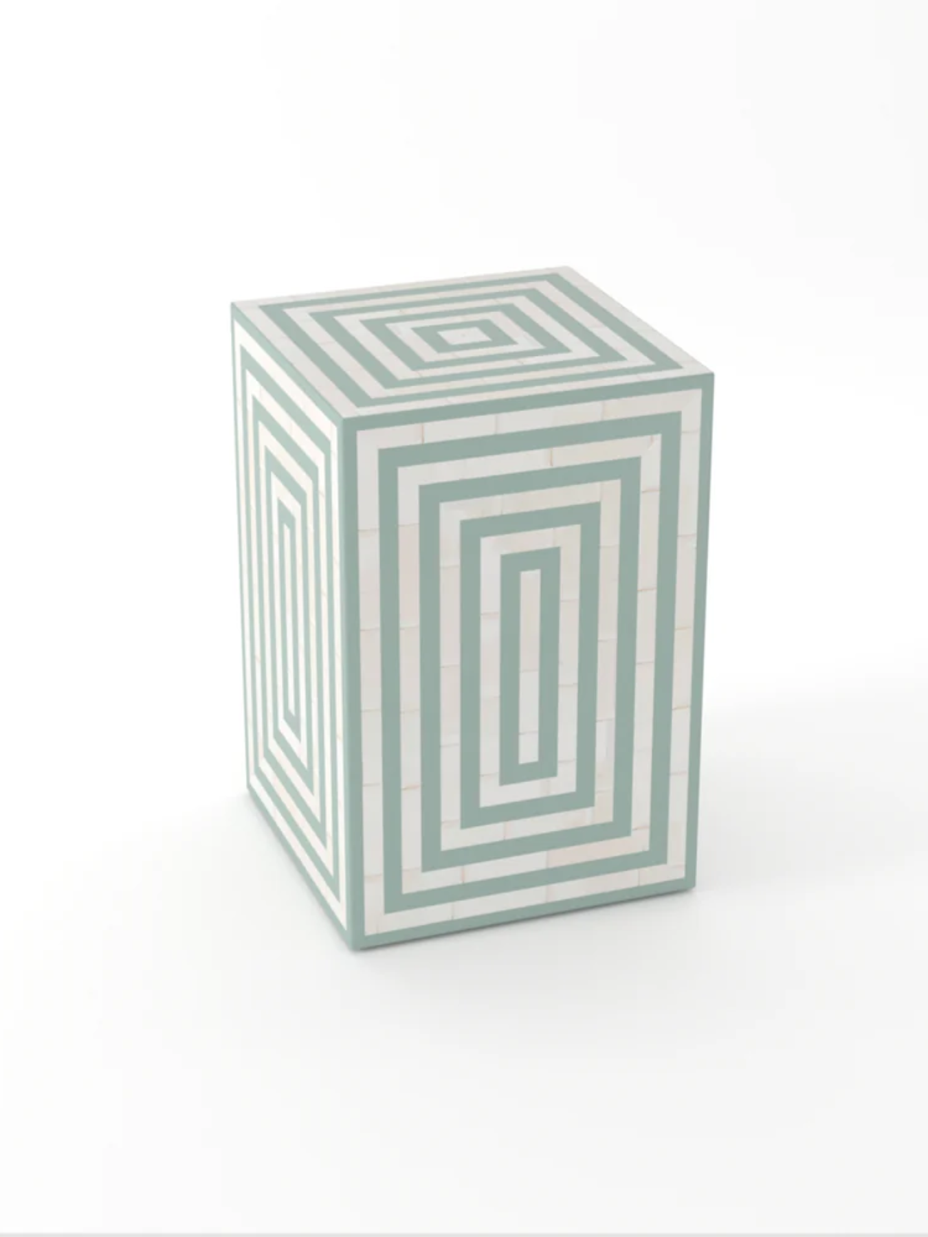 Inlay Rectangular Bedside Table - Layla