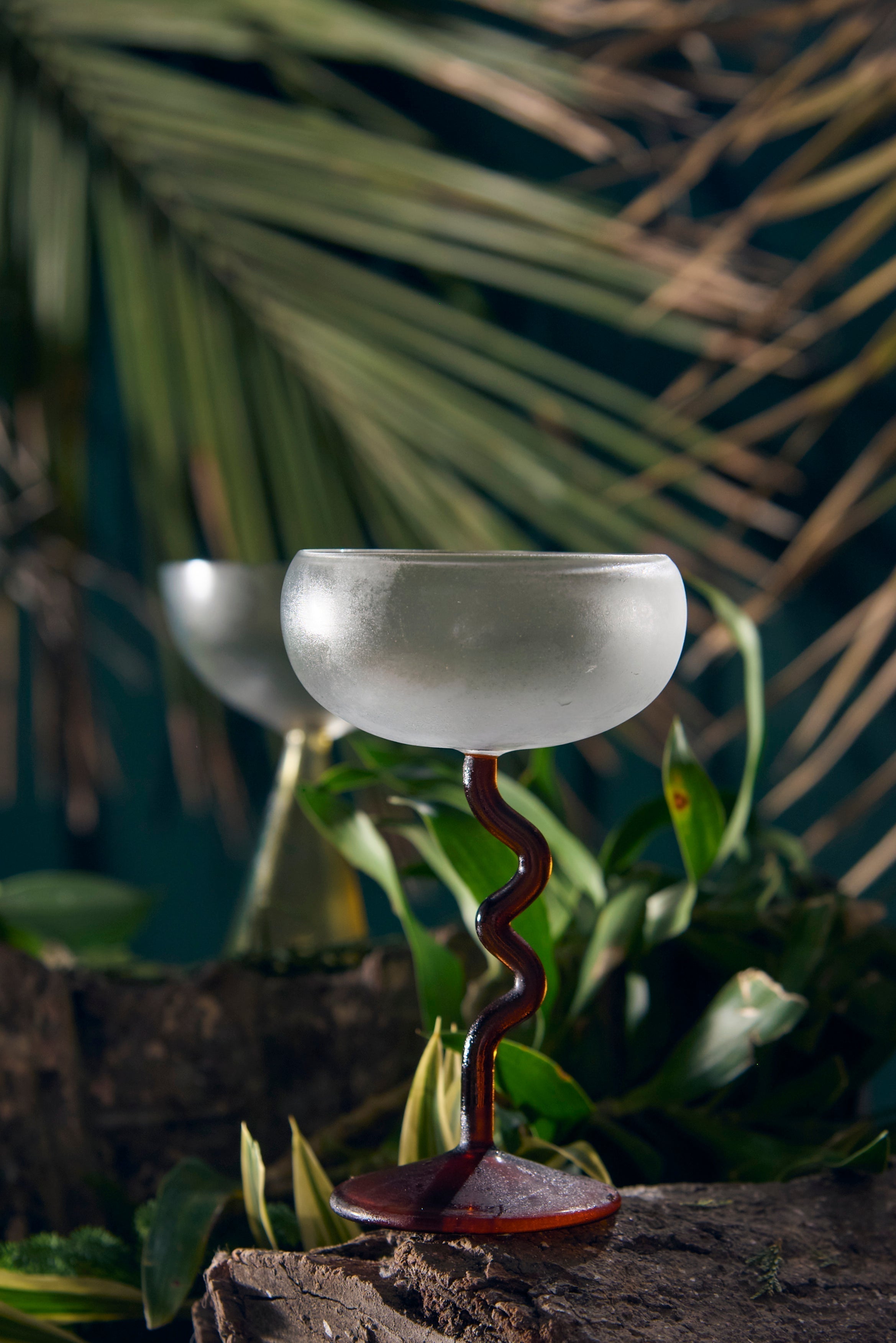 Swirl Scoop Cup Glass | Set of 1, 2, 4, 6