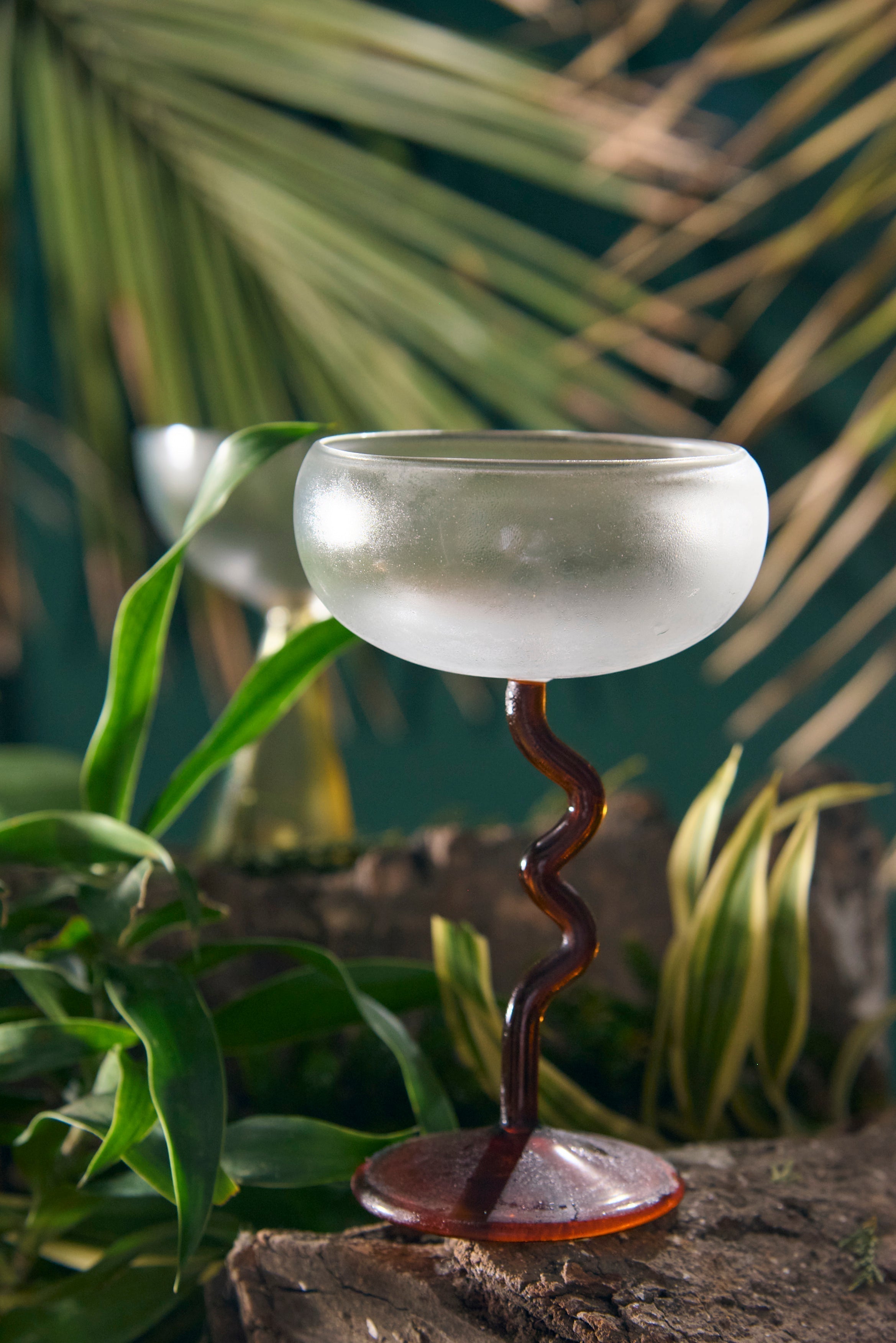 Swirl Scoop Cup Glass | Set of 1, 2, 4, 6