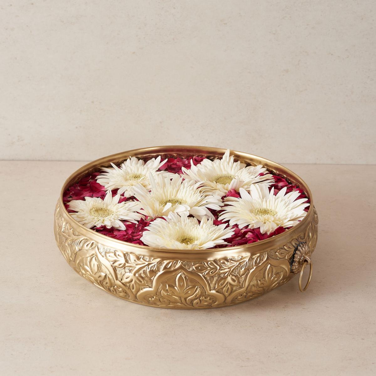 Heritage Matt Gold brass urlis (Set of 2)