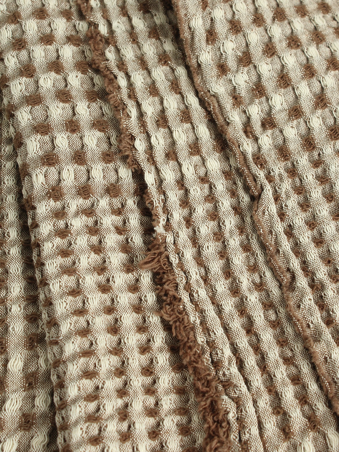 Karakoram Throw (Natural/Dark Brown)