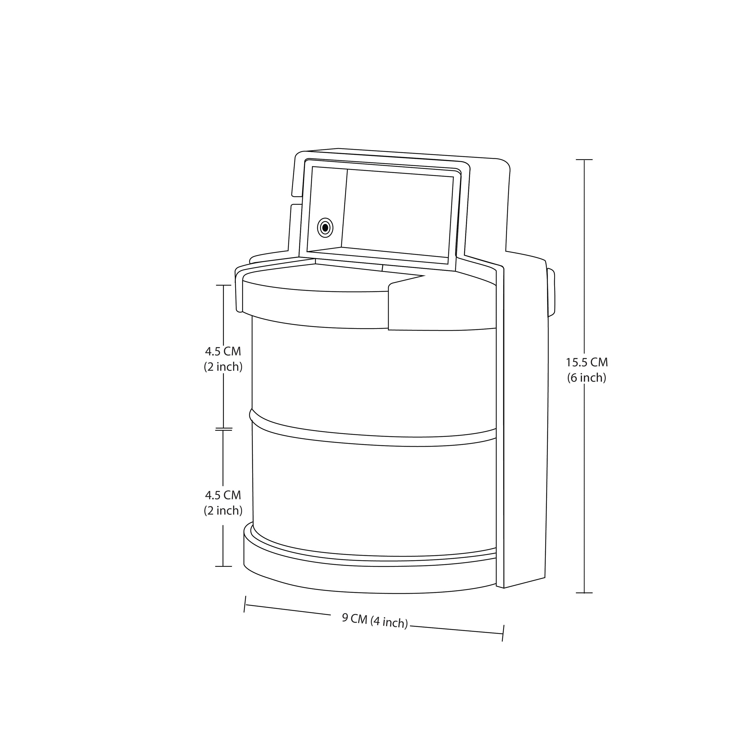Small Tiffin Shaped Box