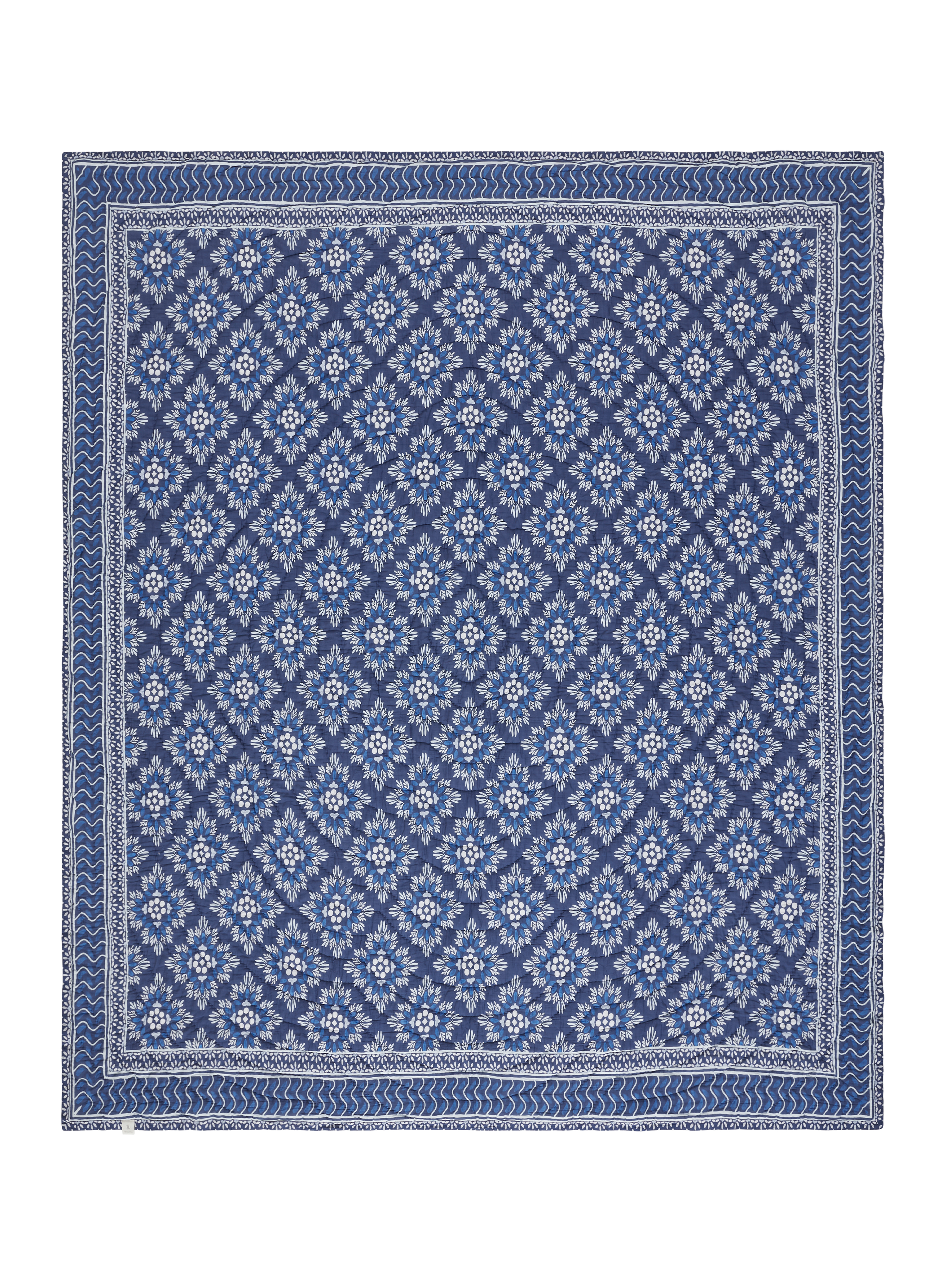 Mica Blue Cotton Quilt