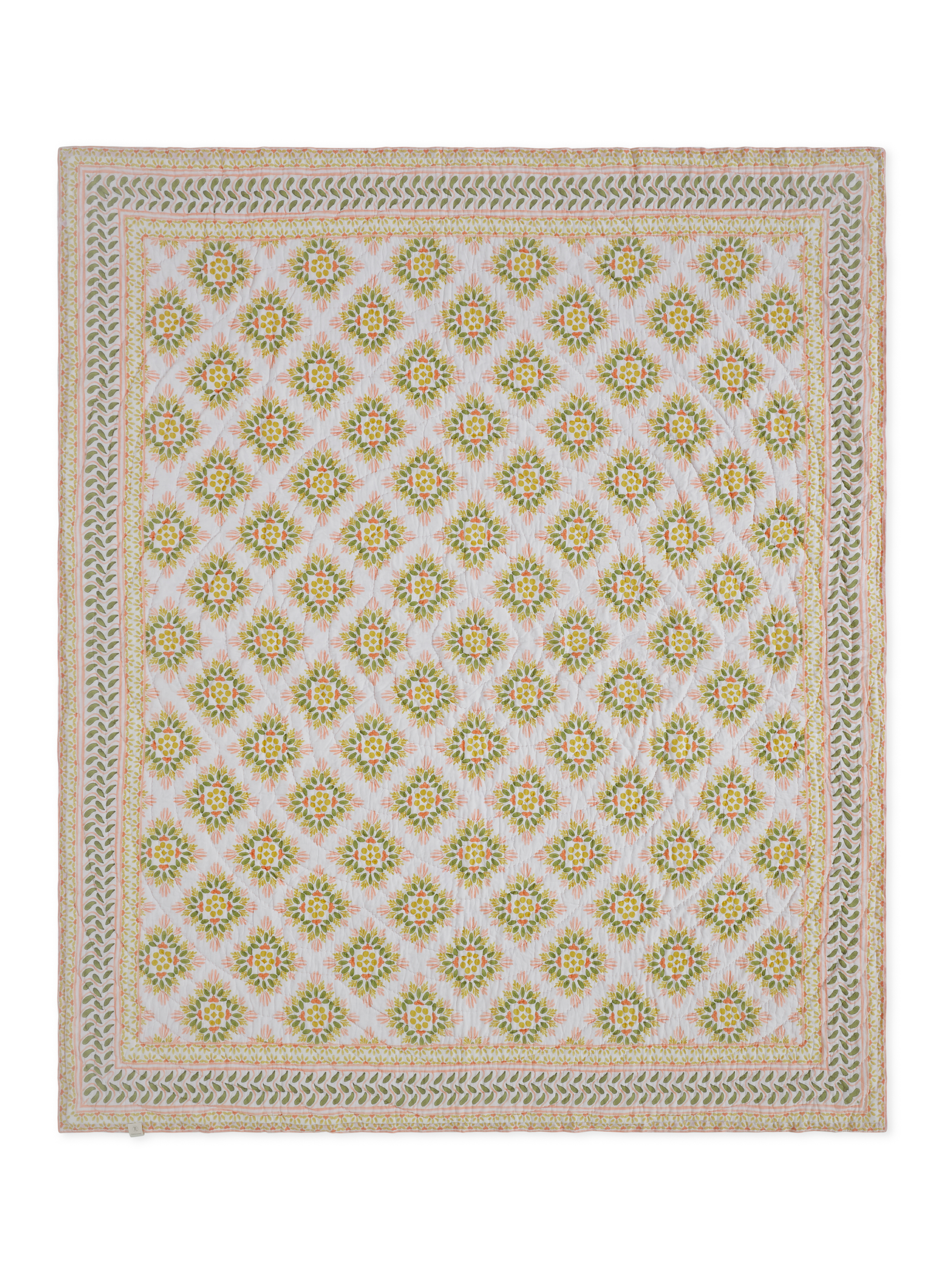 Mica Yellow Cotton Quilt