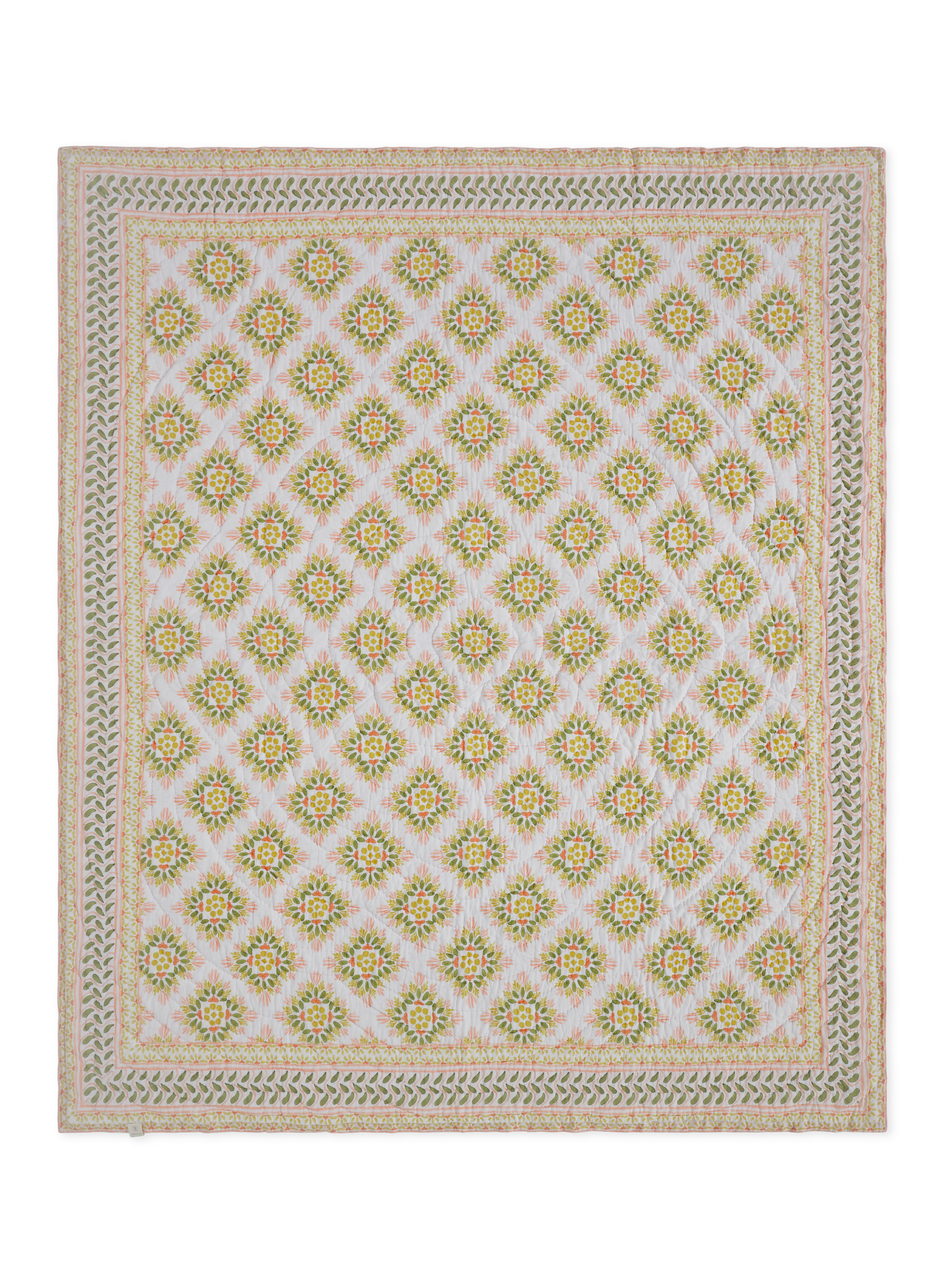Mica Yellow Cotton Quilt