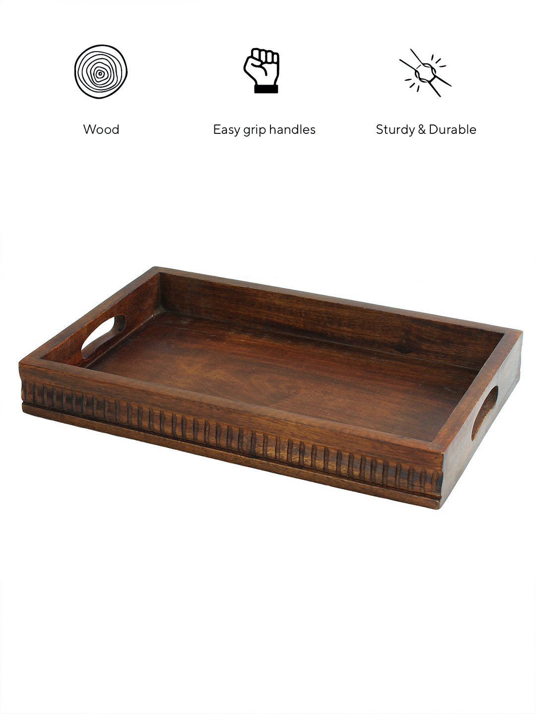 Kavar Rectangle Tray (Natural)