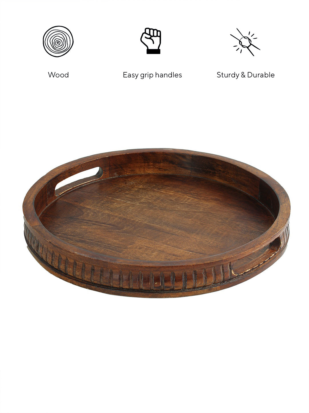 Kavar Round Tray (Natural)
