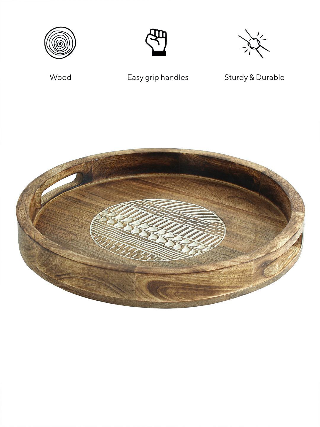 Soraha Round Tray (Natural)