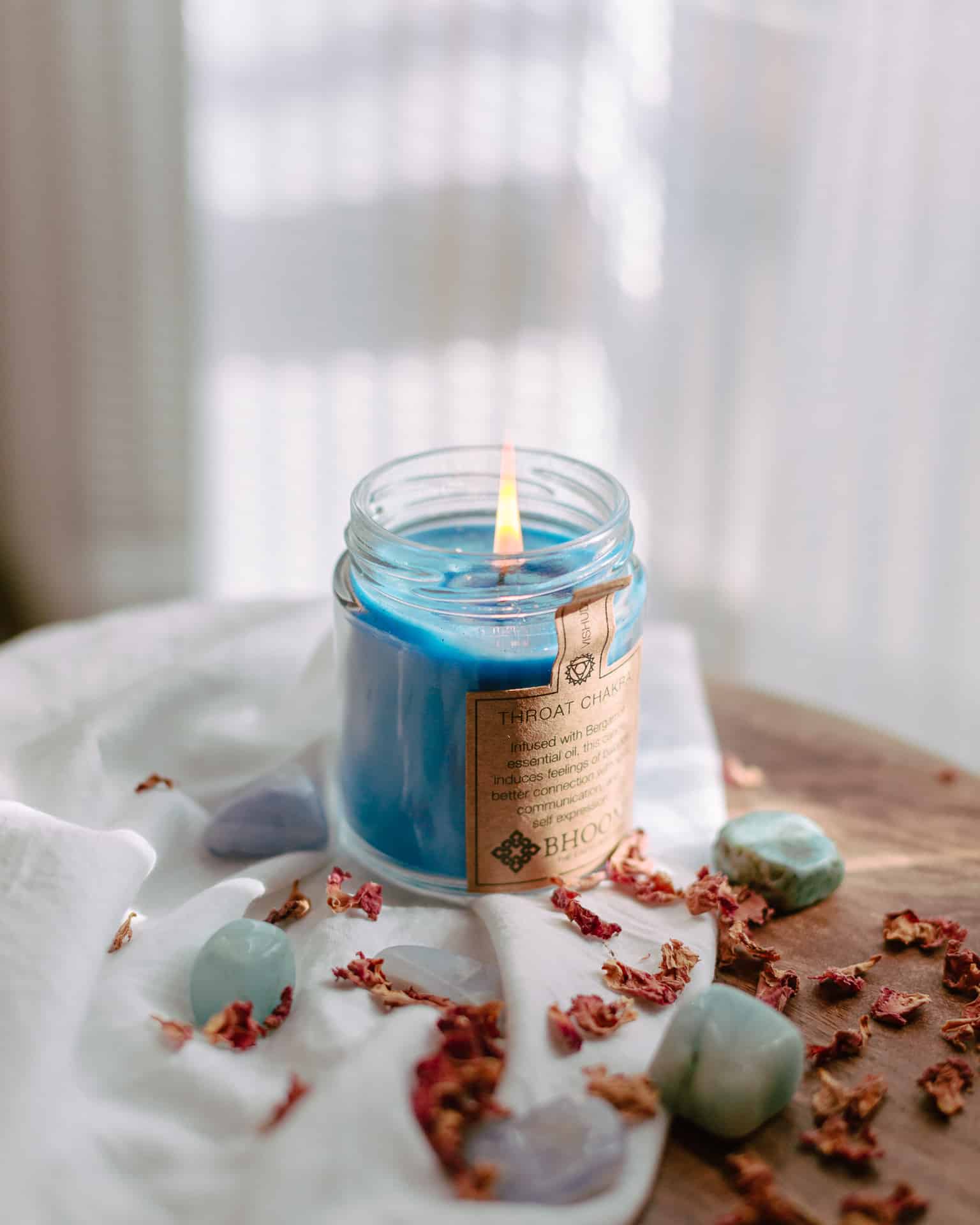 Throat Chakra Candle