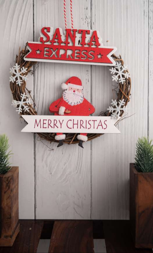 Santa Express Wreath with Merry Christmas_CC103