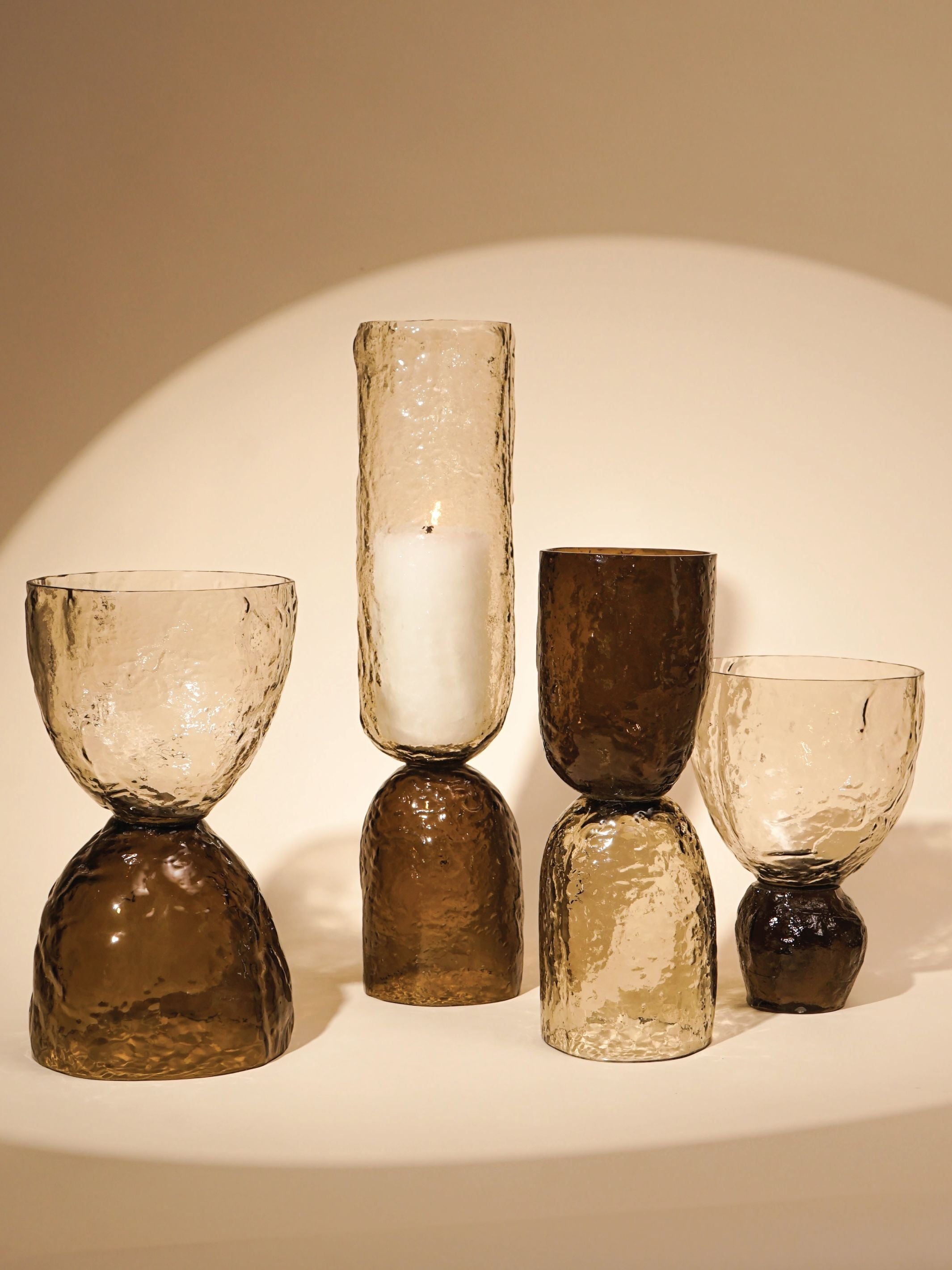 Textured Glass Decorative Object - Ezra