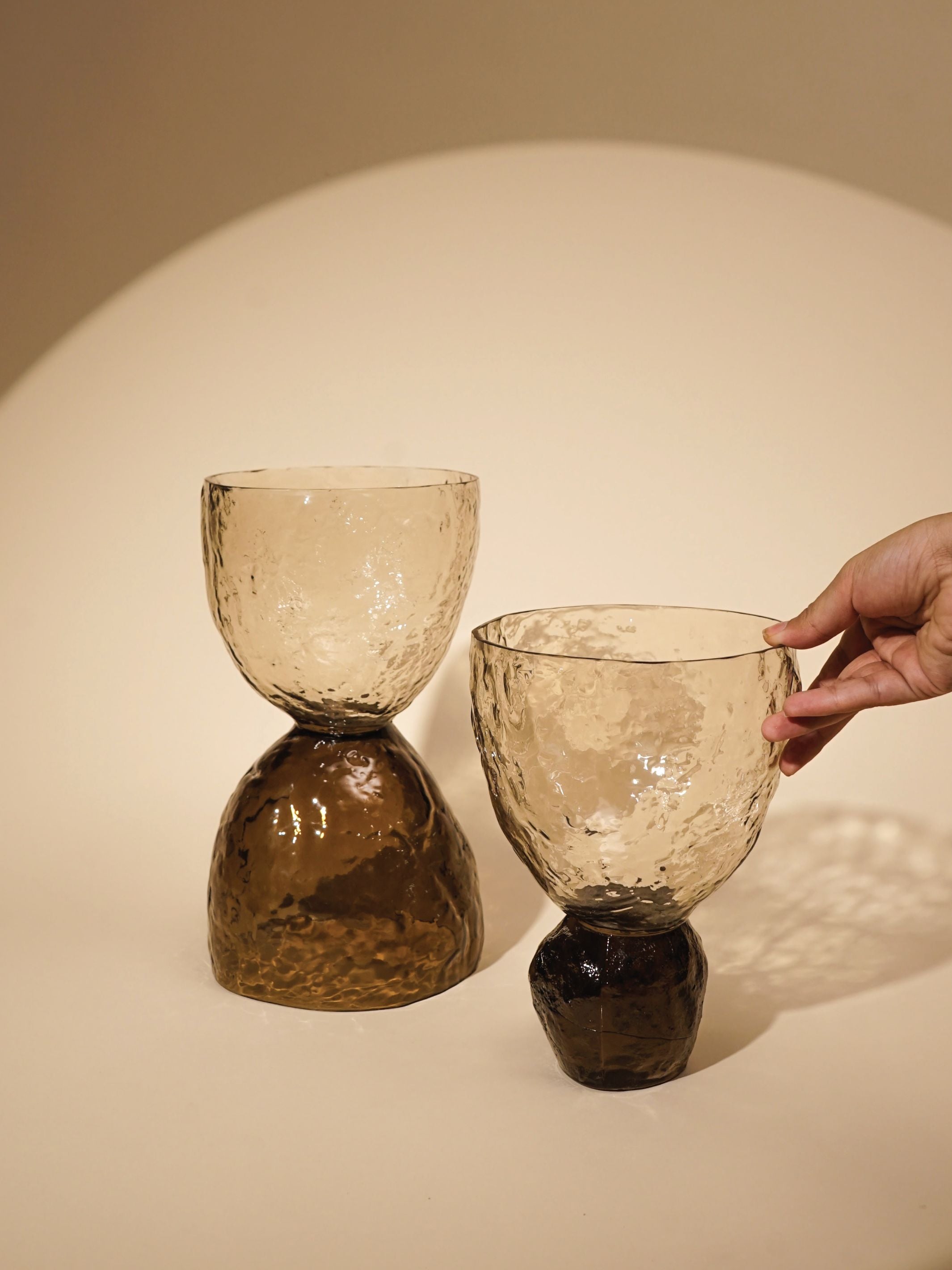 Textured Glass Decorative Object - Ezra