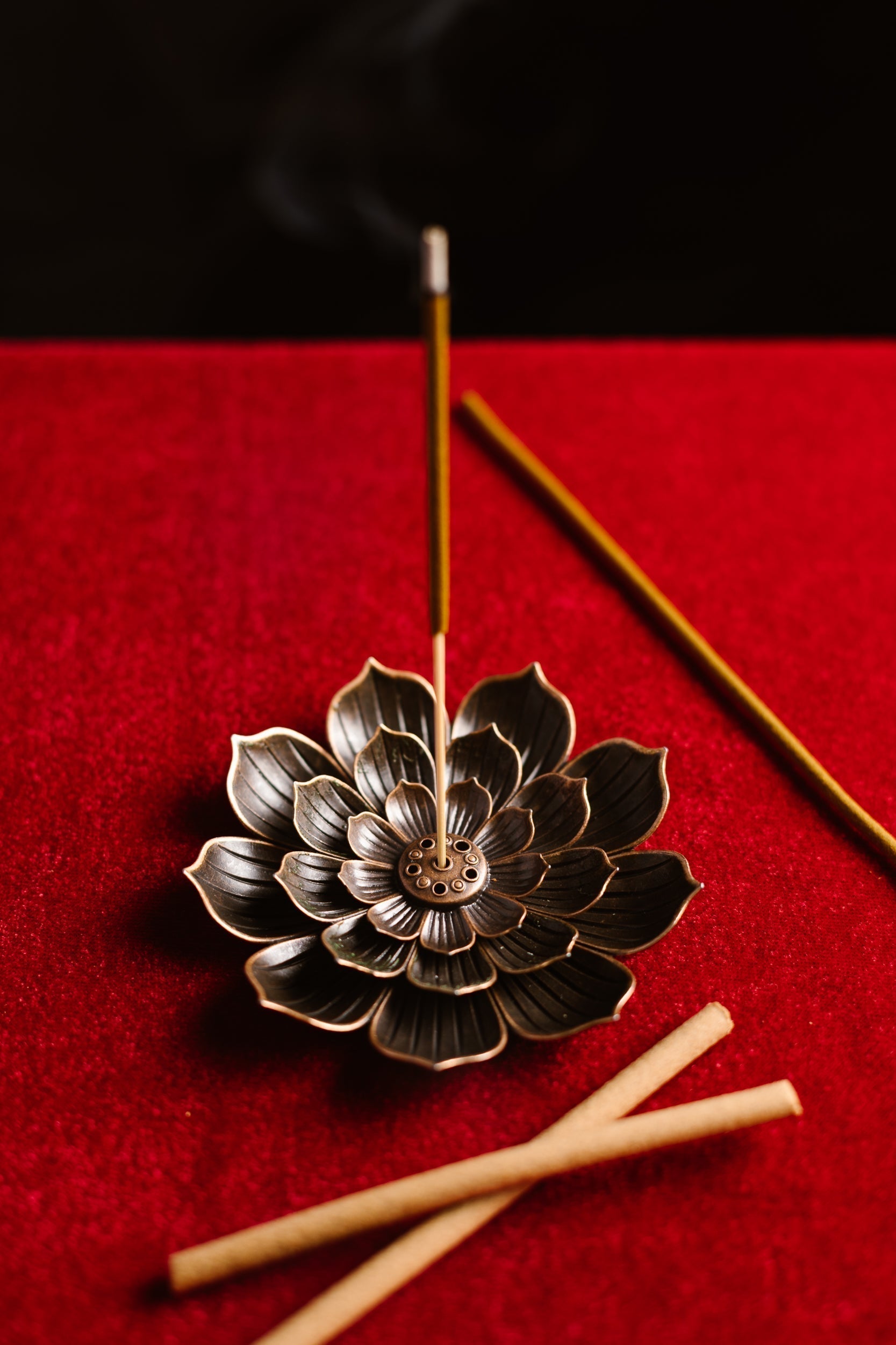 Brass Incense Stick Holder | Lotus Design