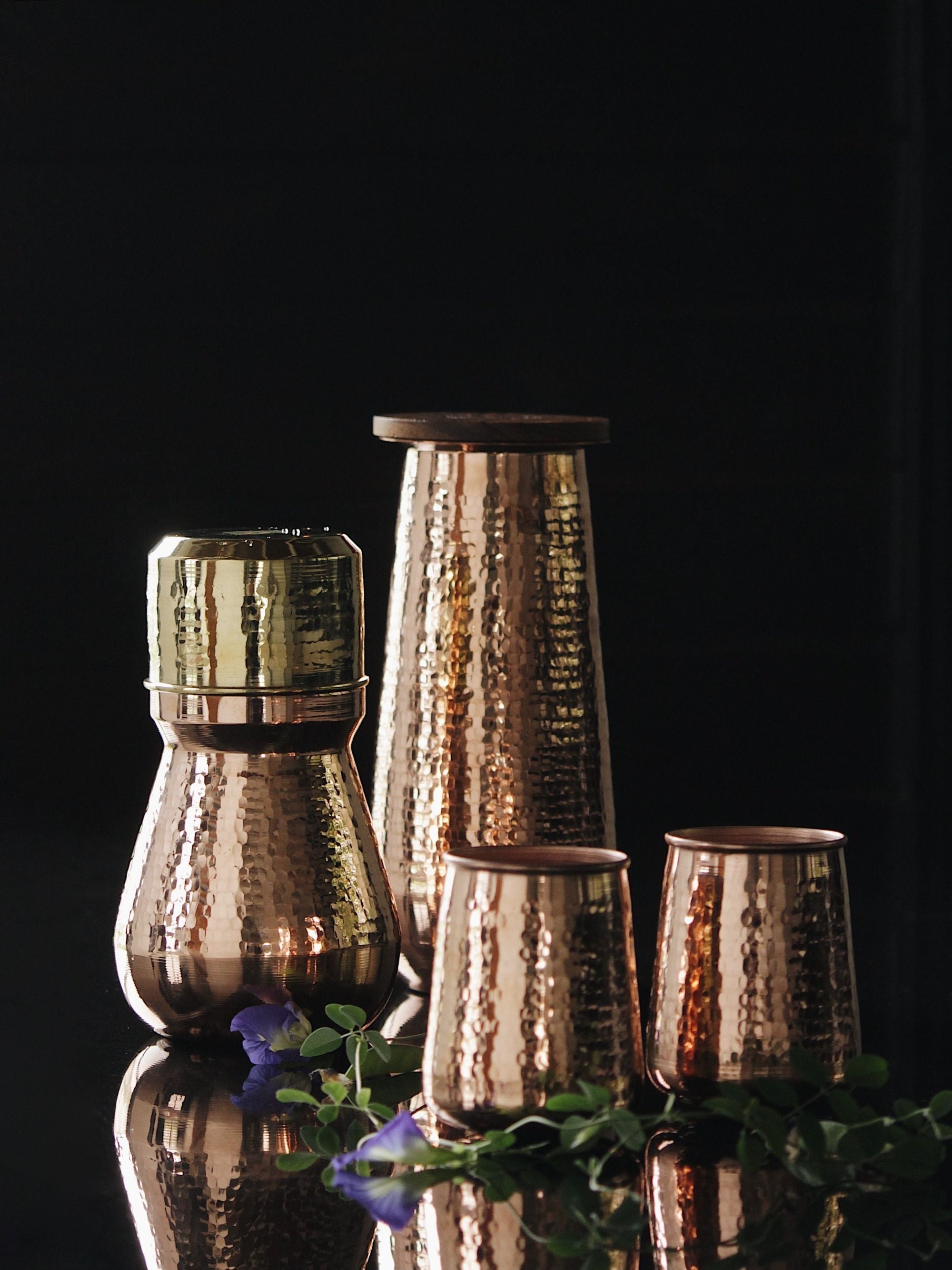 Water Carafe Mini with Copper Glass