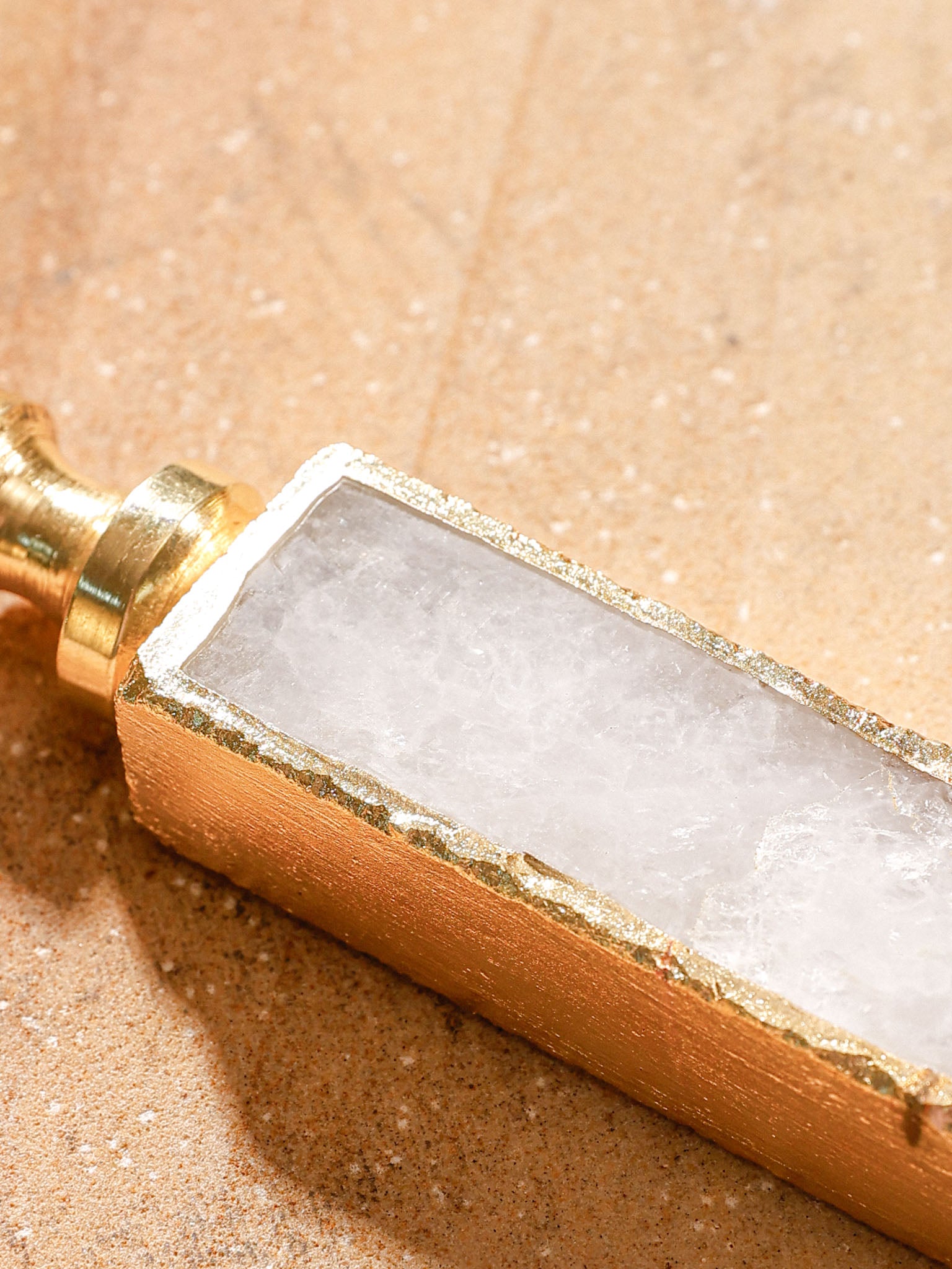 Bottle Opener - Semi Precious Stone - White Quartz