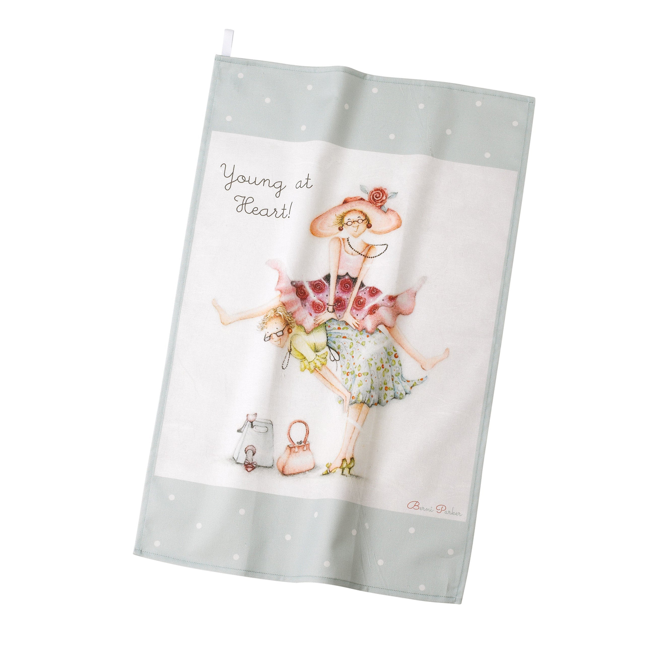 Berni Parker 'Young at Heart' Tea Towel (1 Pack)