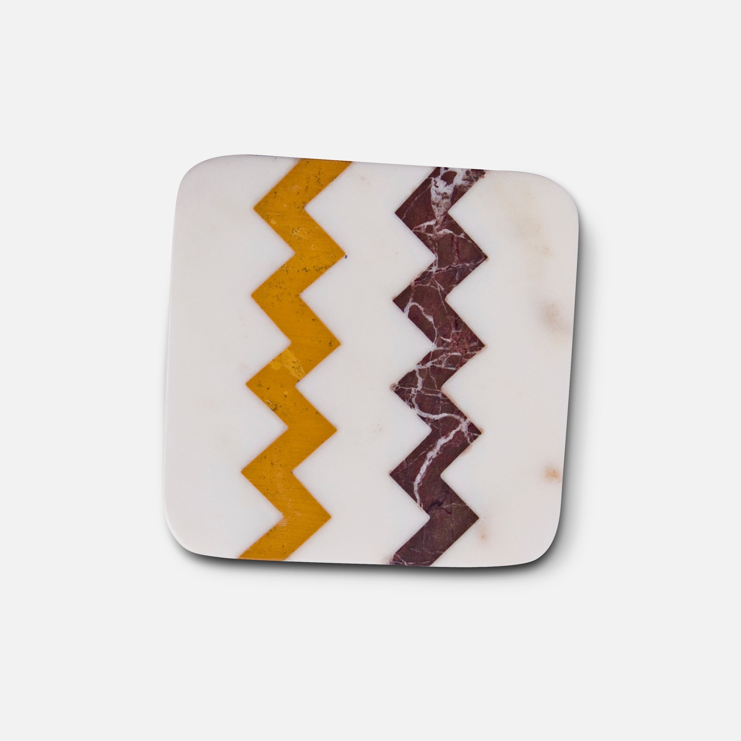 ANNA SPRITZ - IVORY MUTI MARBLE COASTER