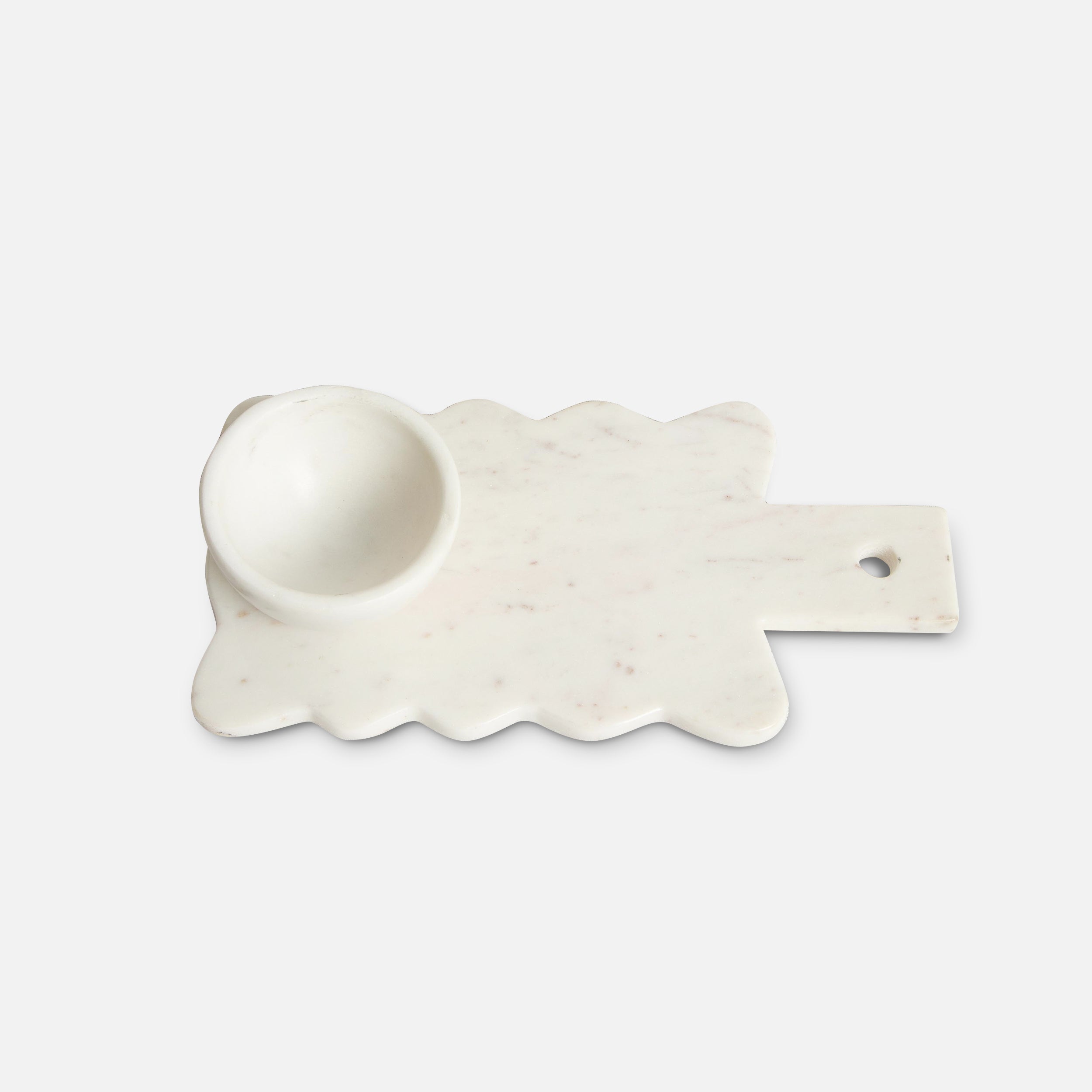 WAVERLY - MARBLE IVORY PLATTER TRAY