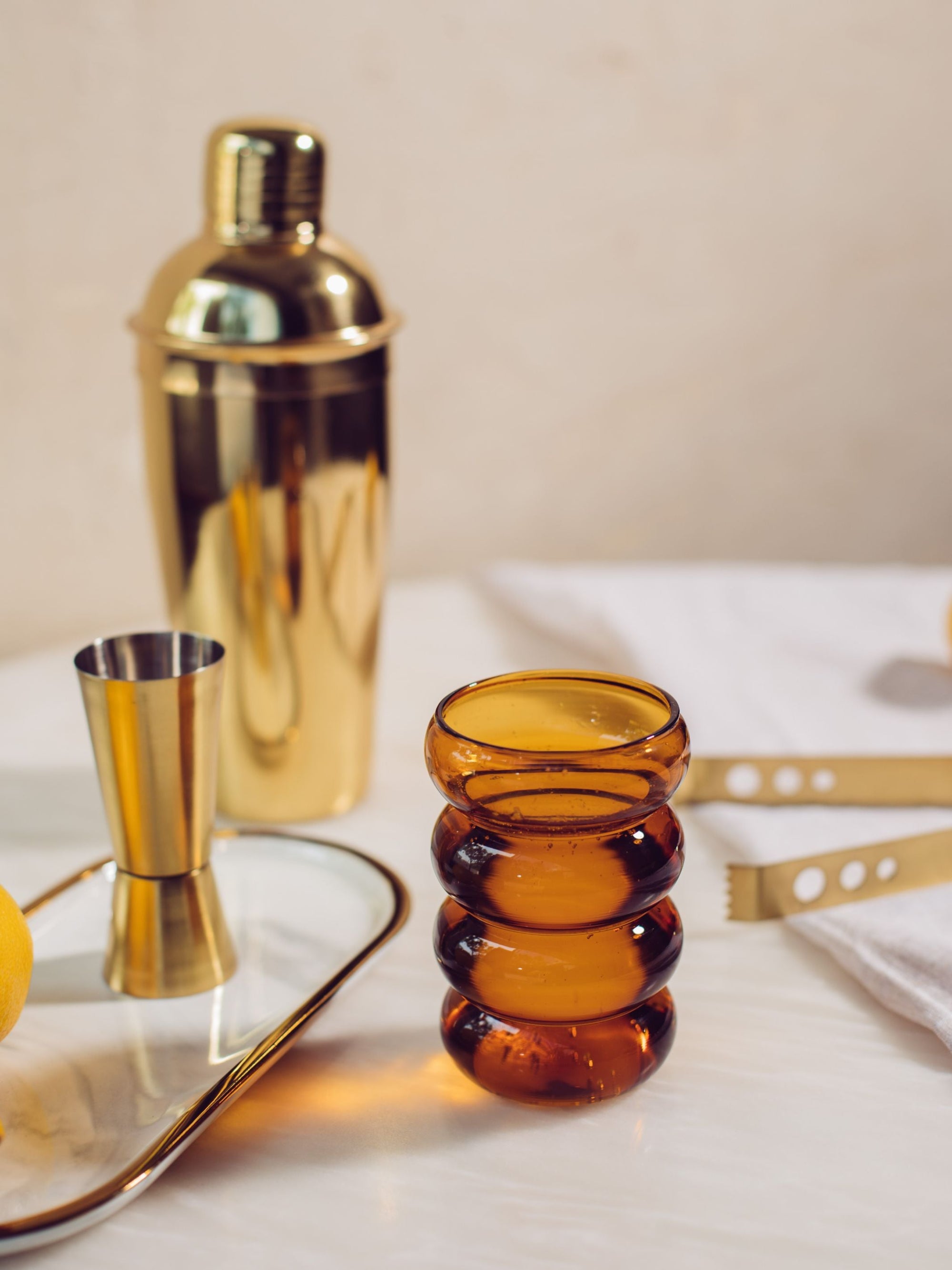 Amber Ring Glass Set Of 4