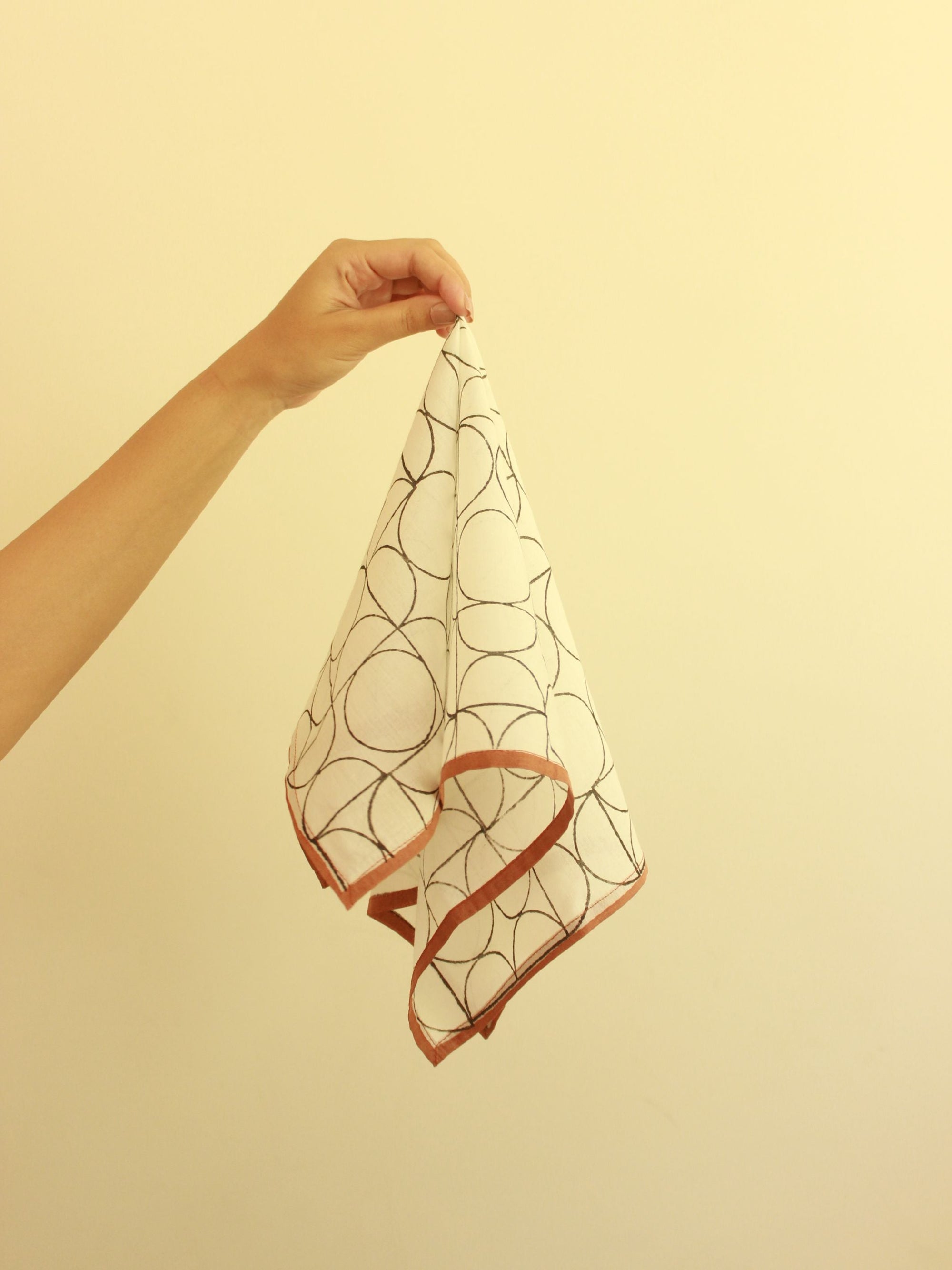 Cotton Square Scarf - Art Deco