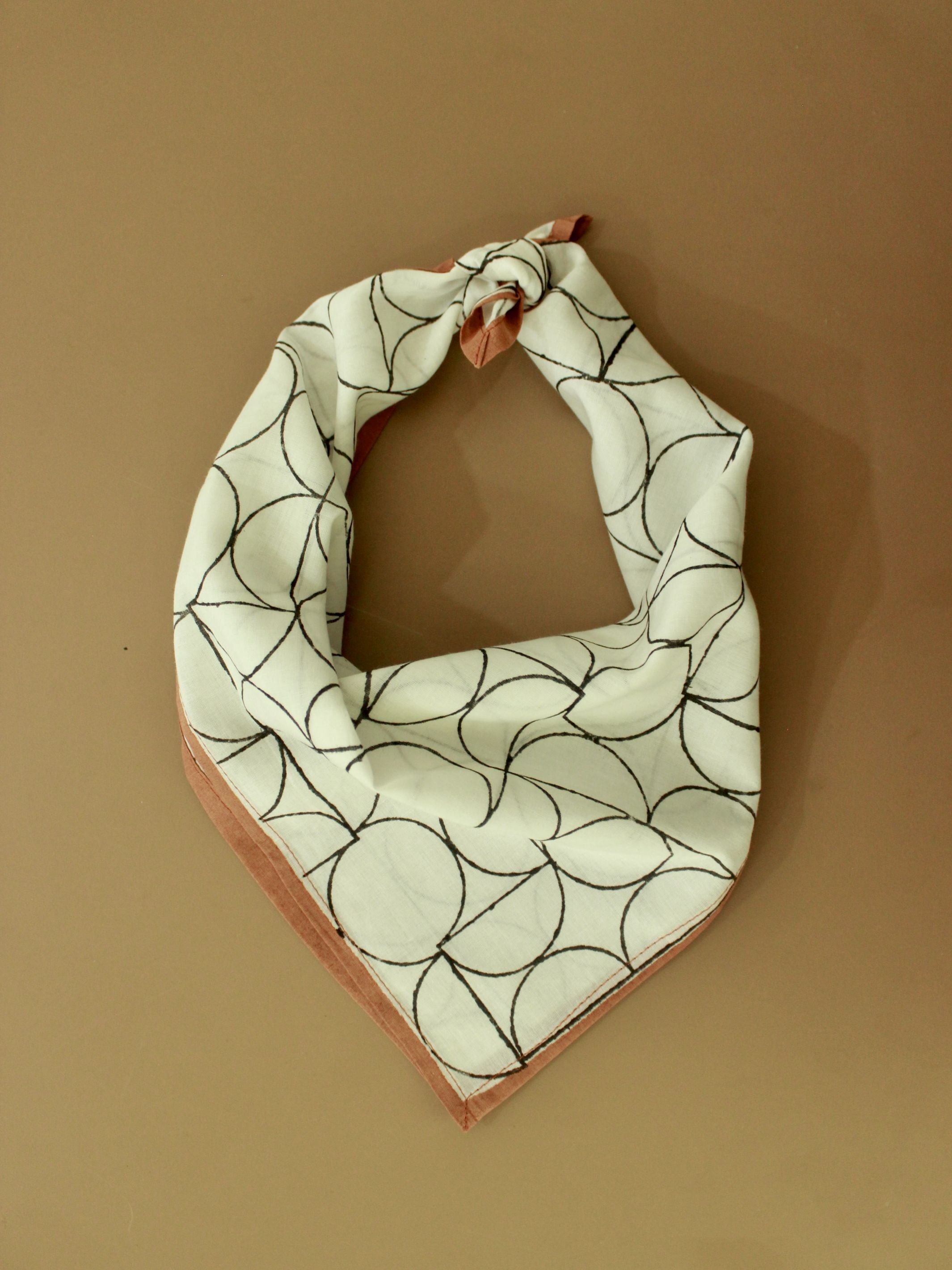 Cotton Square Scarf - Art Deco