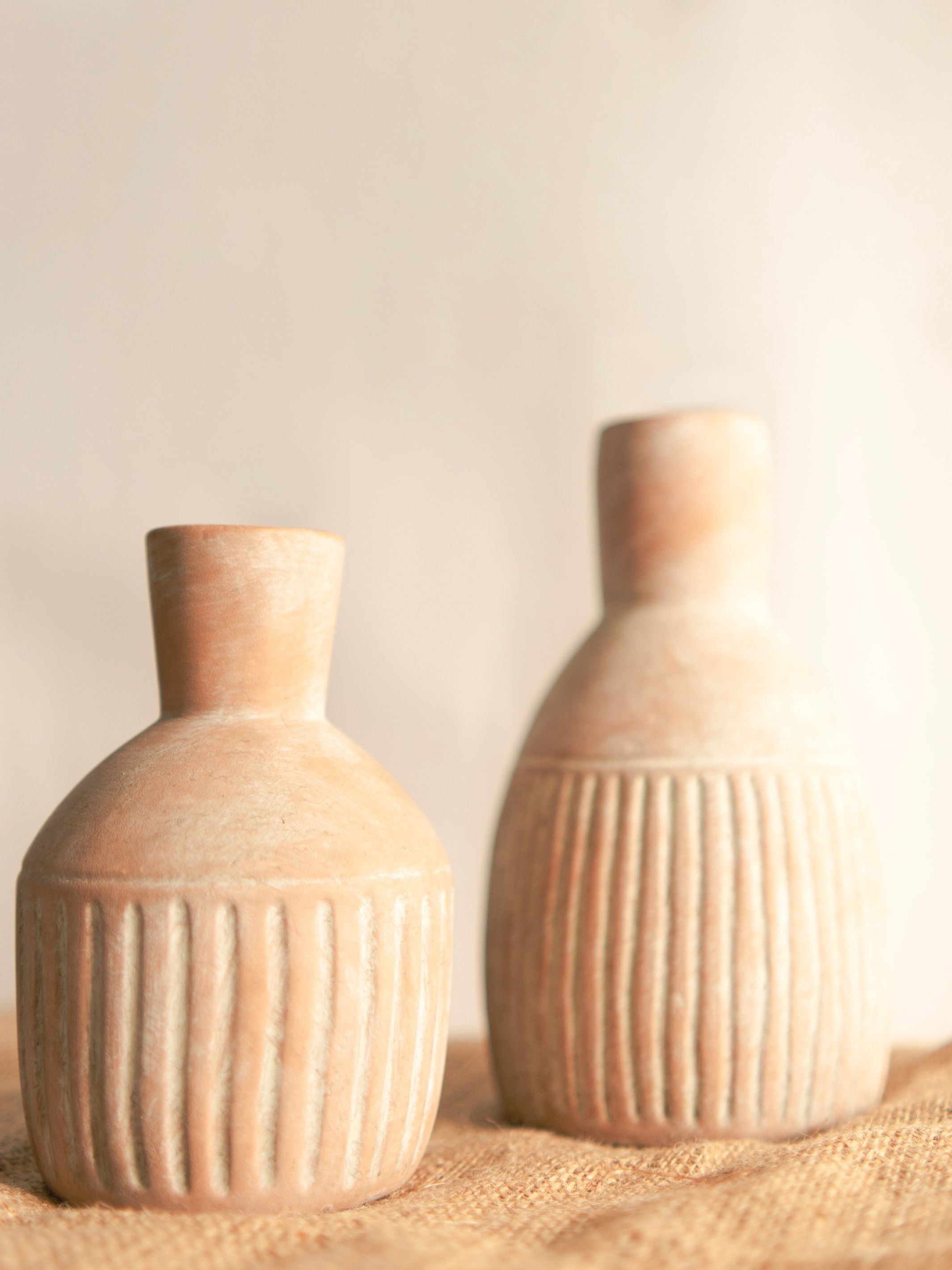 Old World bloom vase set of 2