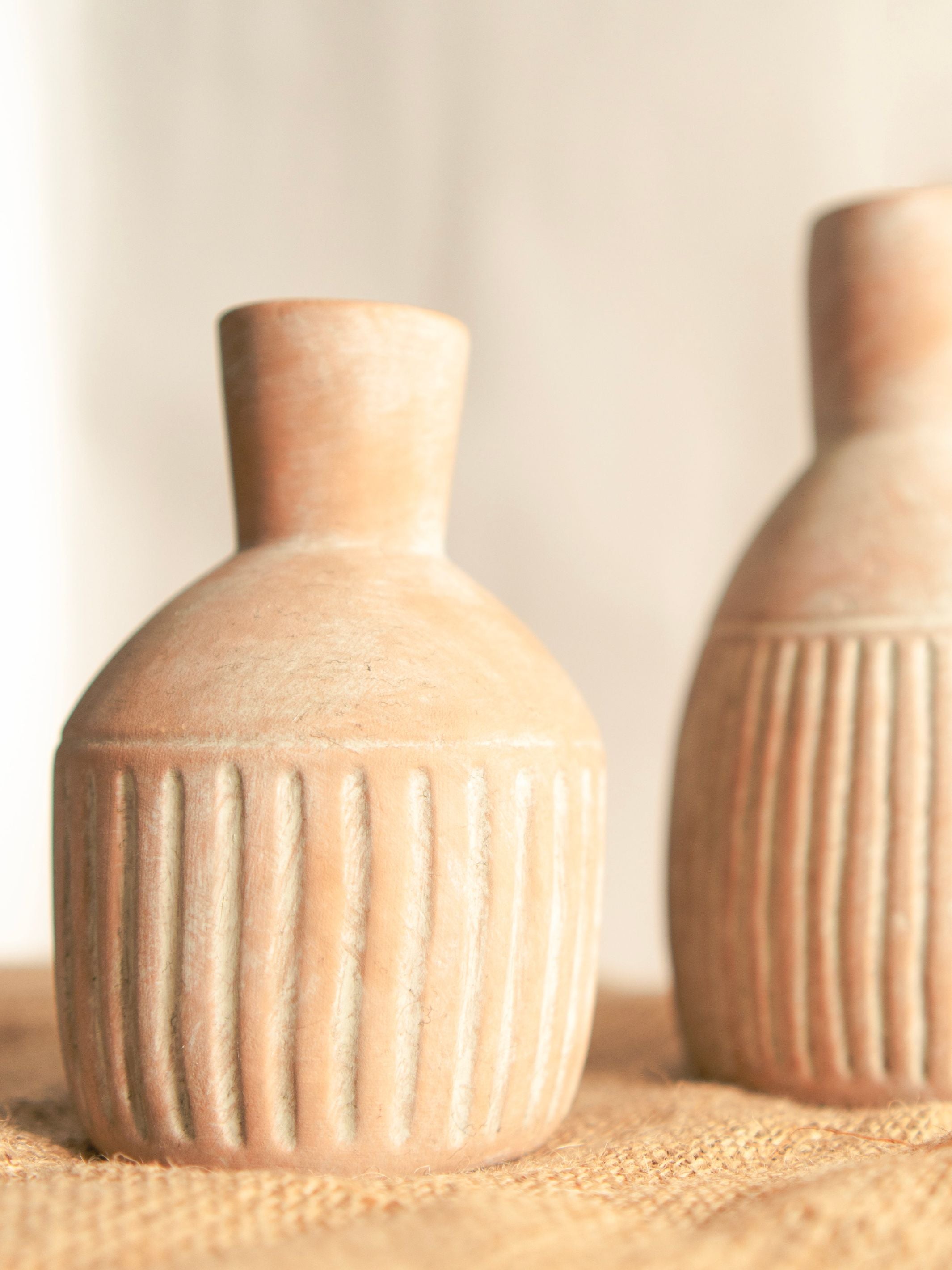 Old World bloom vase set of 2 with bunch