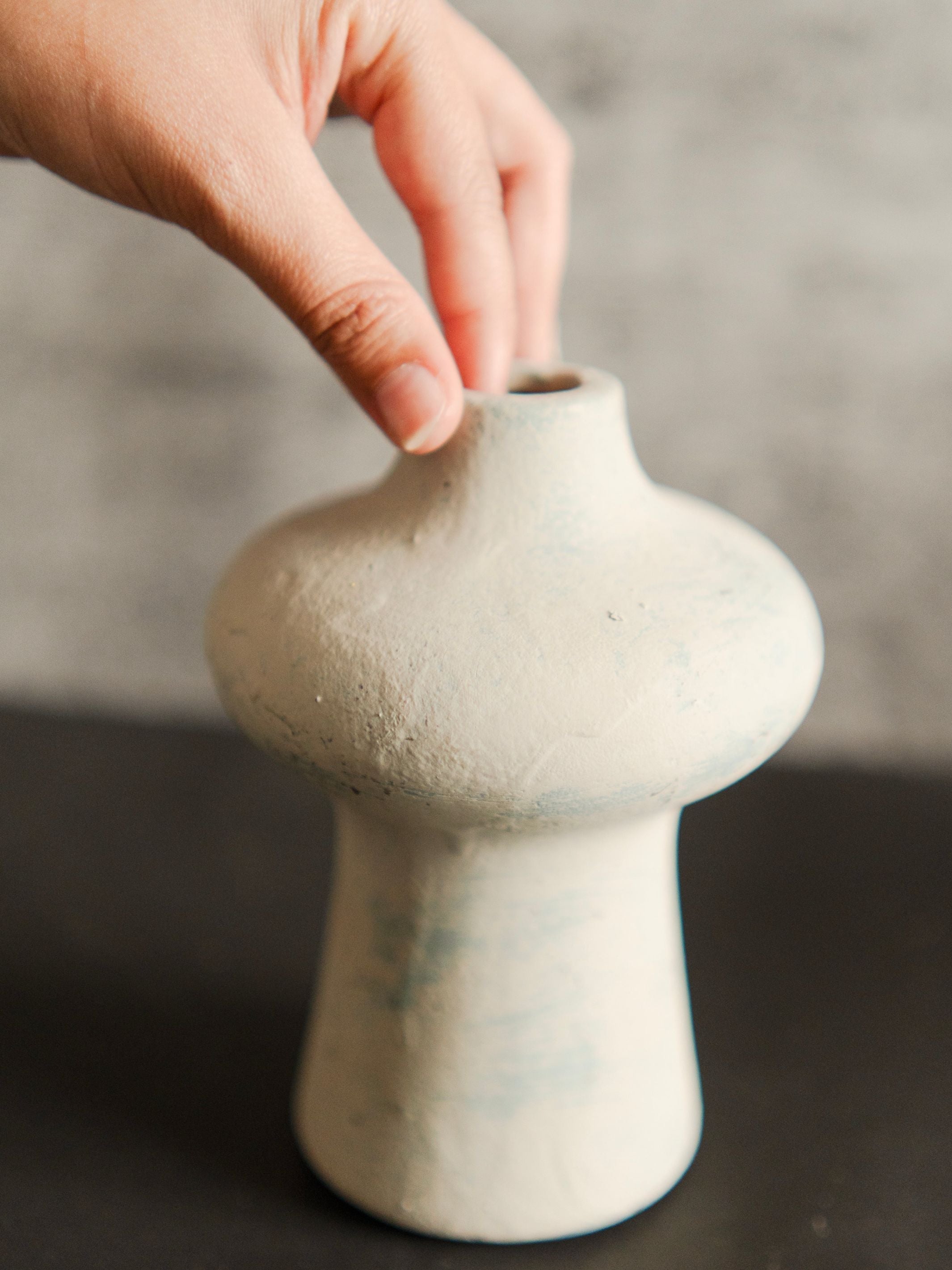 Indigo Whisper vase-Small